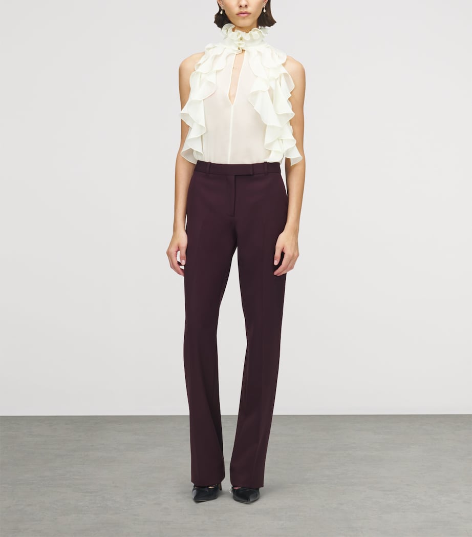 Wool Straight Trousers 5146 Image 2