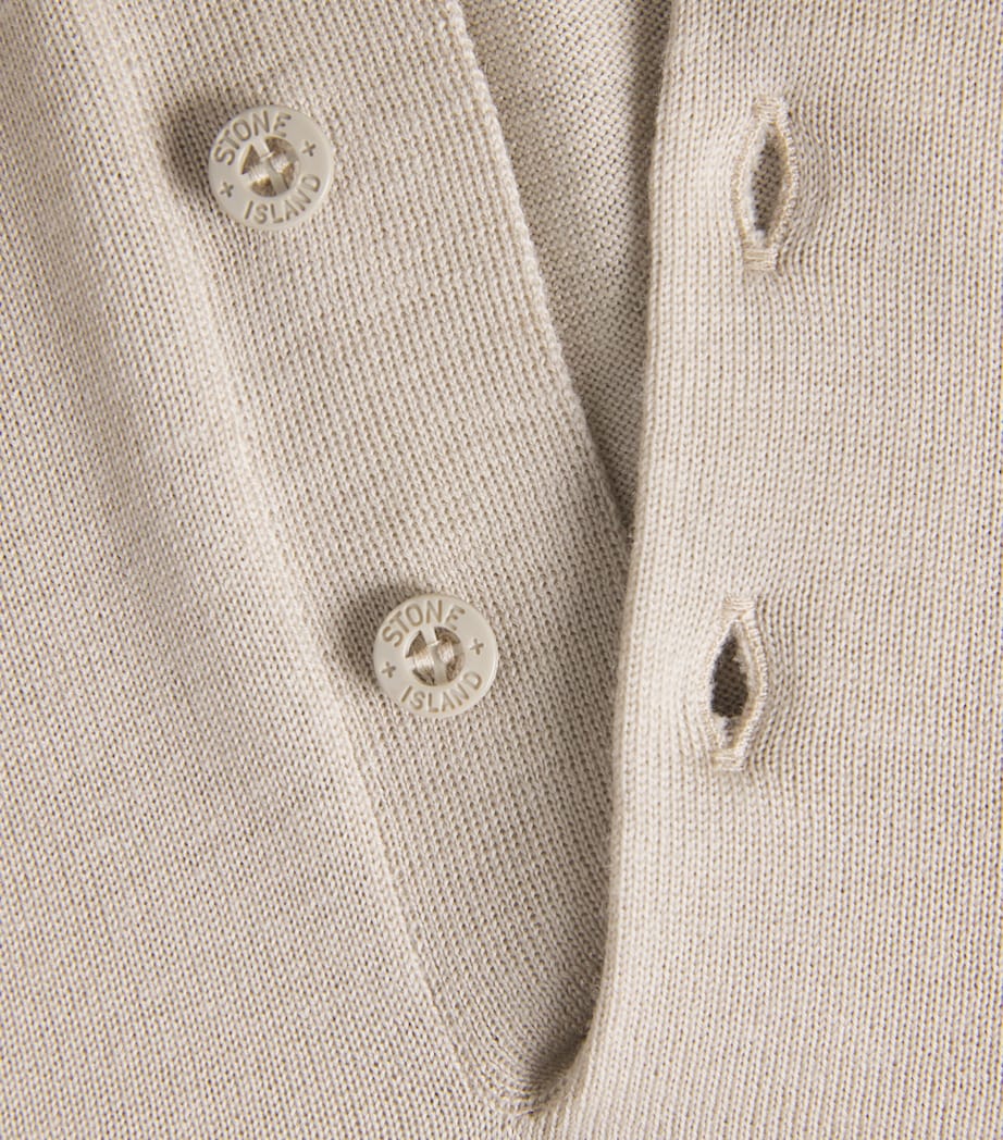 Stone Island Mens Virgin Wool Ghost Polo Sweater Image 6