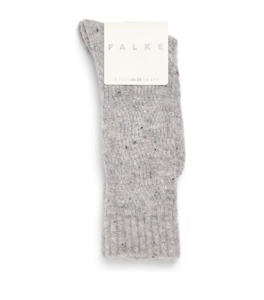 Falke Womens Mountain Comfort Boot Socks Silver Image 1