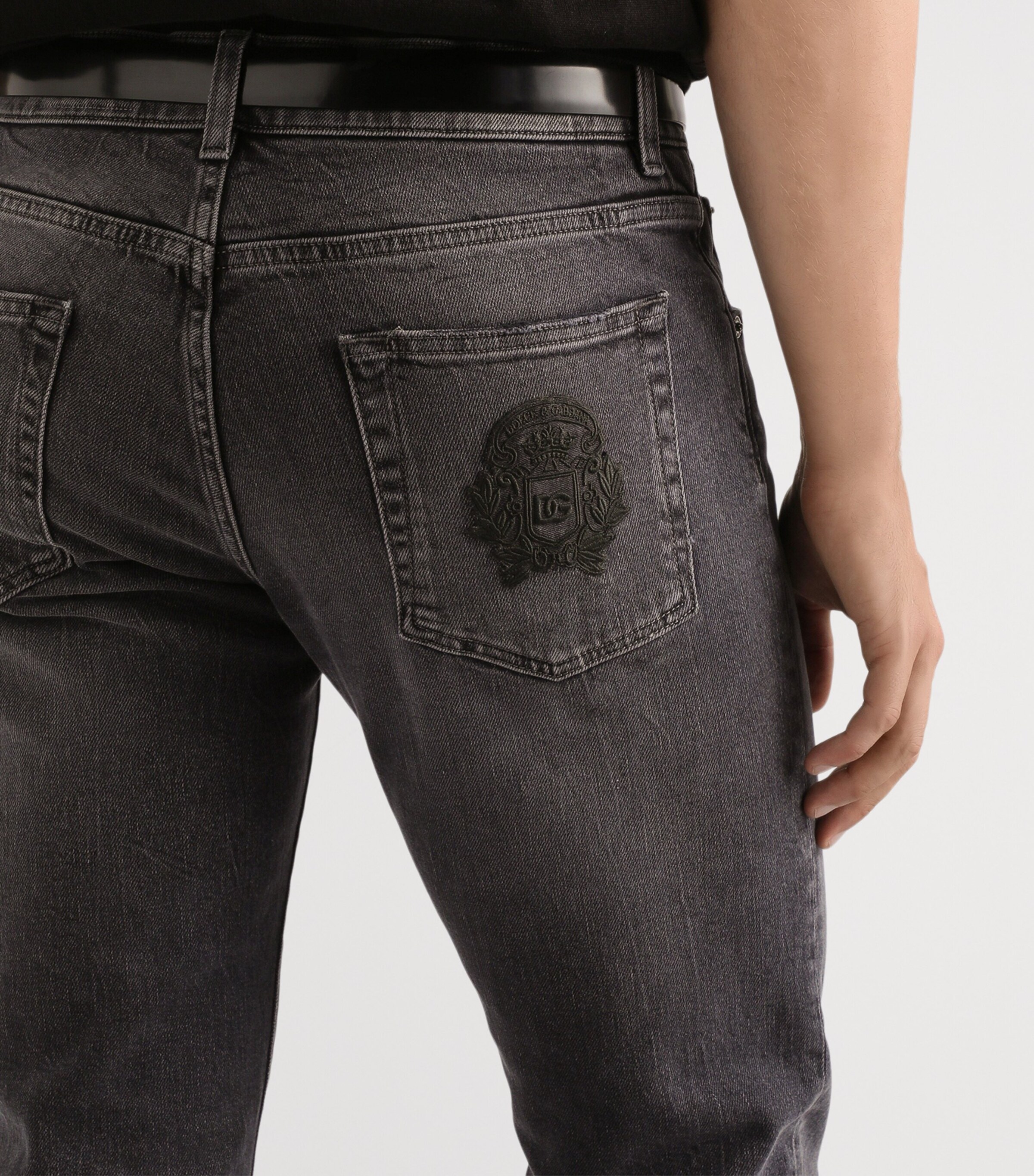 Embroidered Slim Jeans S9001-COMBINED Image 5