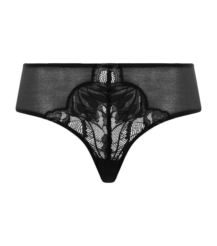 Hanro Womens Lysia Midi Briefs Black Image 1