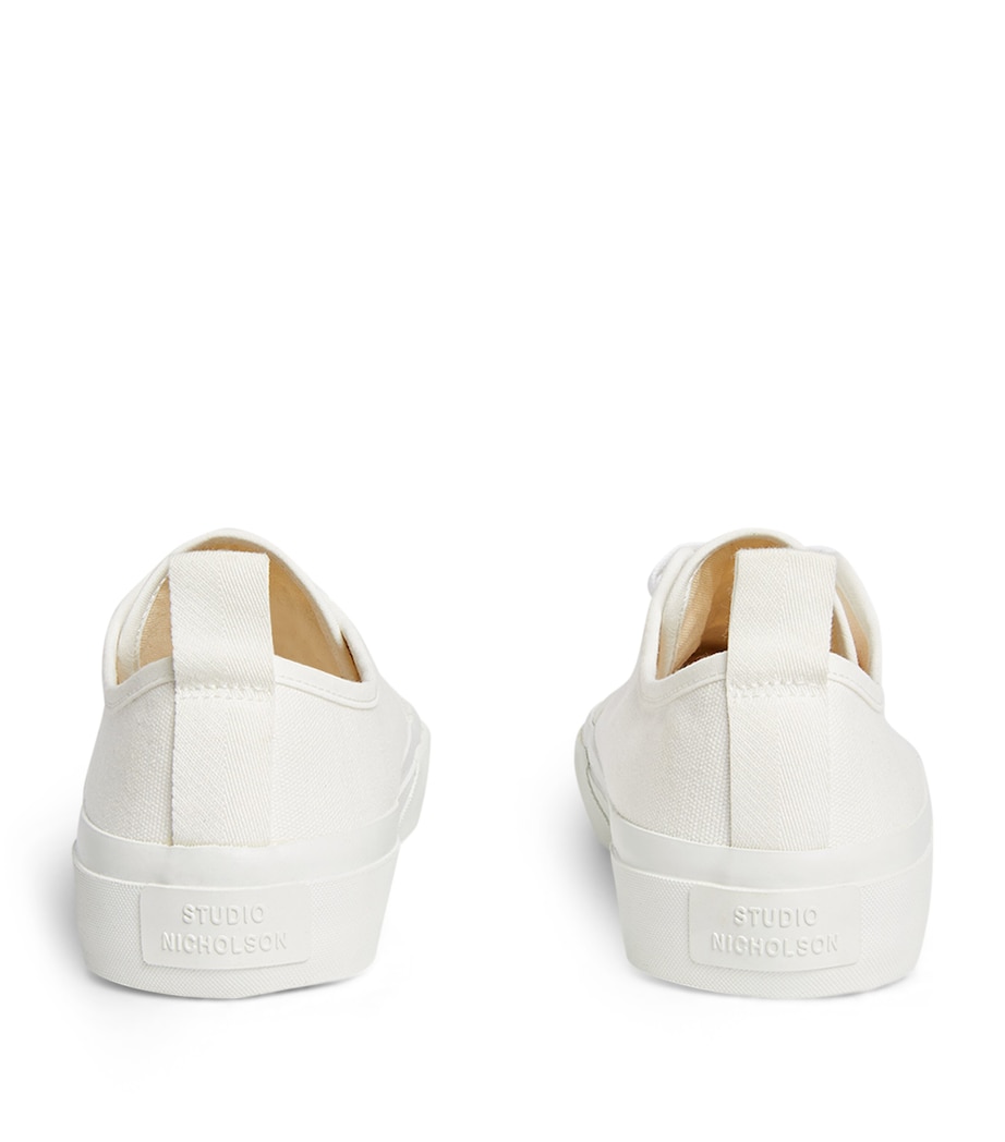Studio Nicholson Canvas Sneakers Cream Image 3