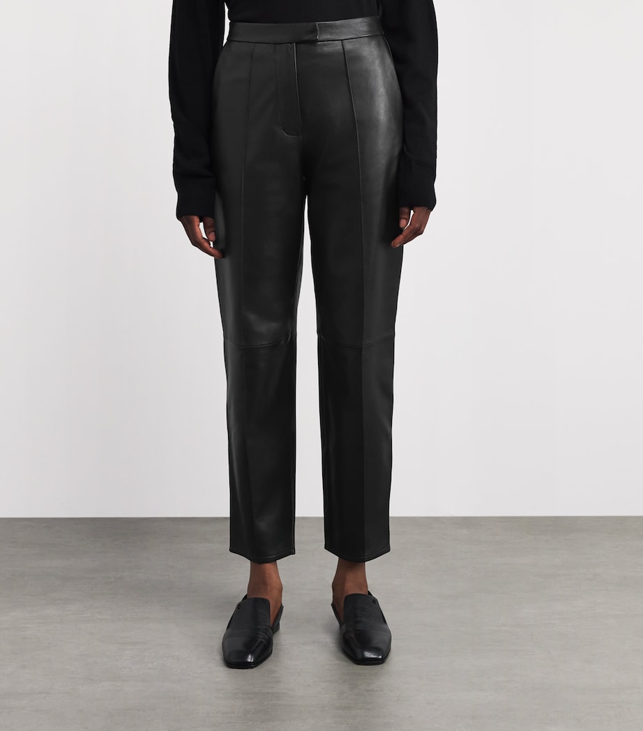 Yves Salomon Womens Lambskin Straight Tailored Trousers Image 4