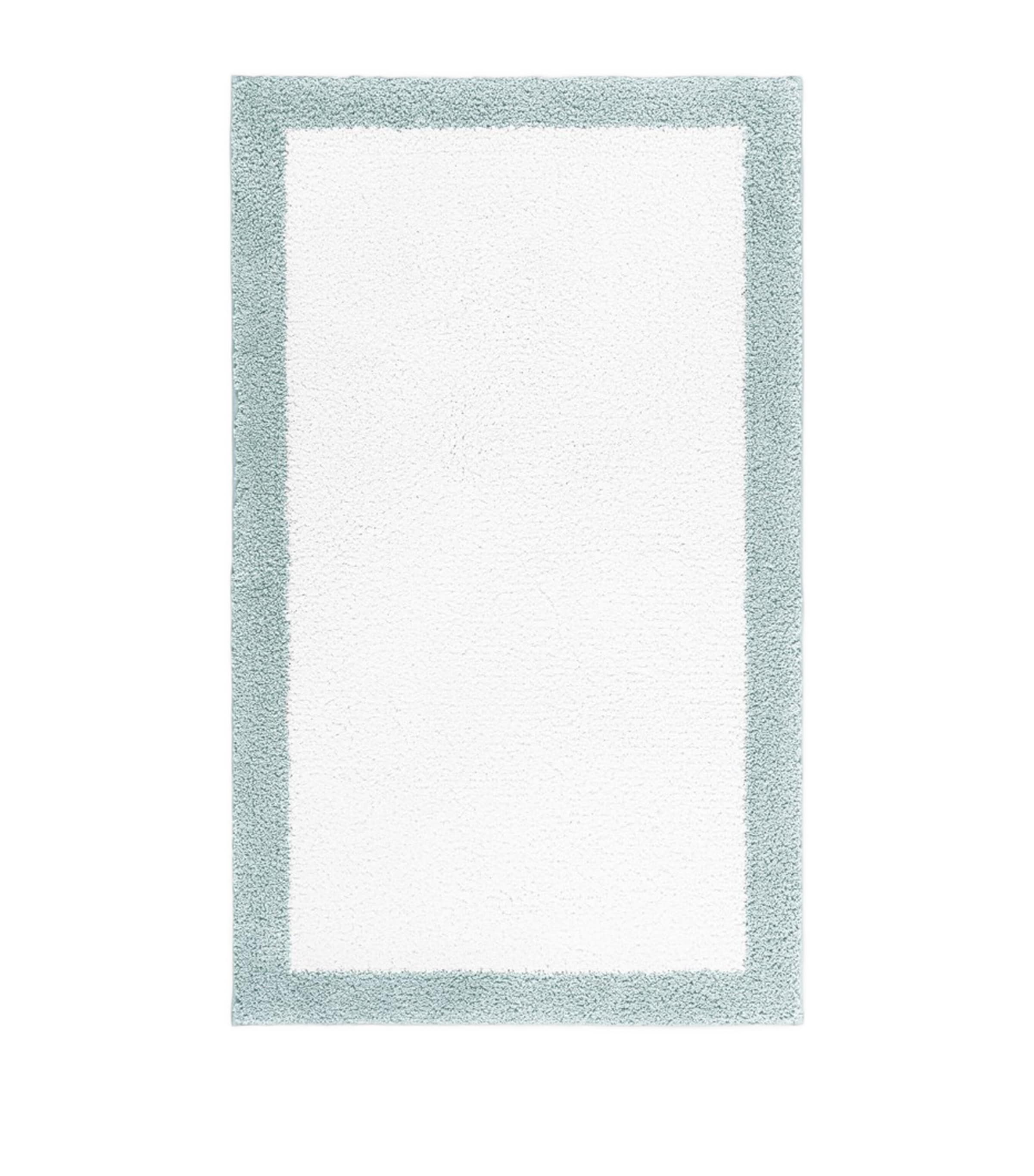 Graccioza Egoist Frame Border Bath Mat In Blue
