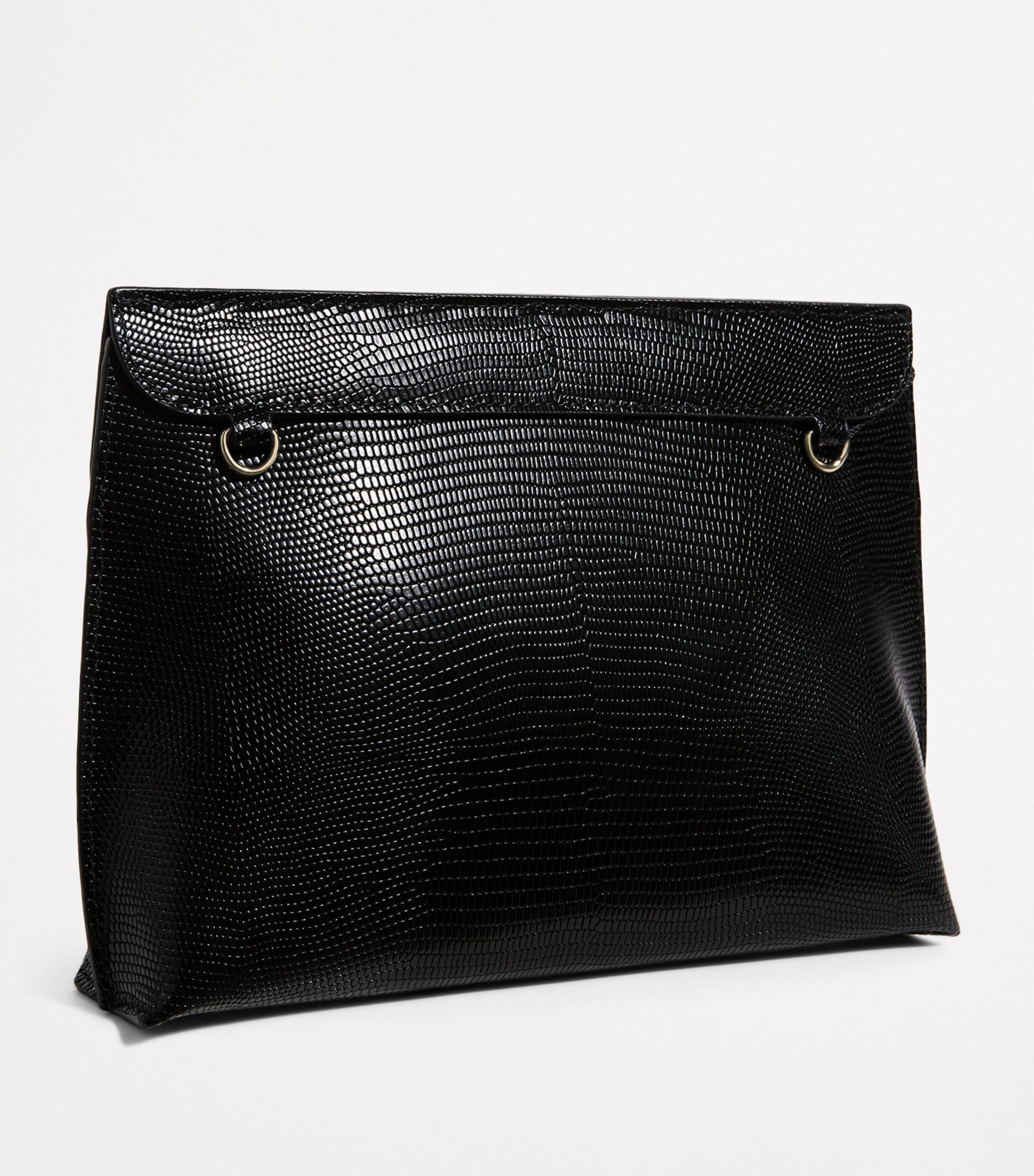 Strathberry Leather Stylist Clutch Bag Black Image 3