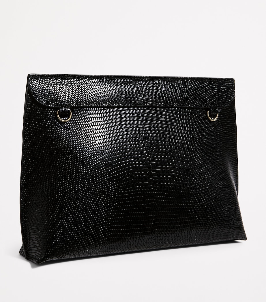 Strathberry Leather Stylist Clutch Bag Black Image 3