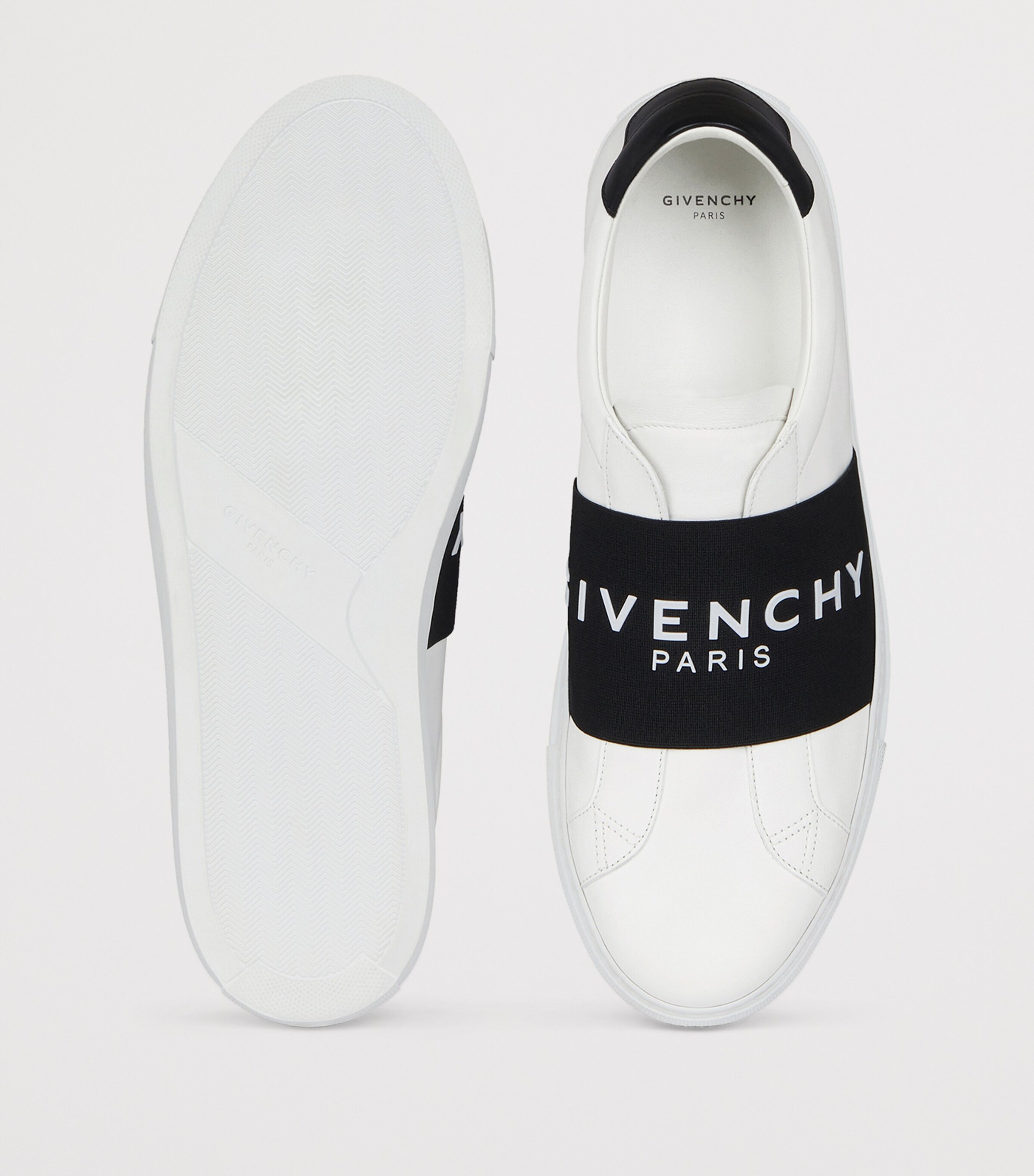 Givenchy Leather Low-Top Sneakers White/black Image 5