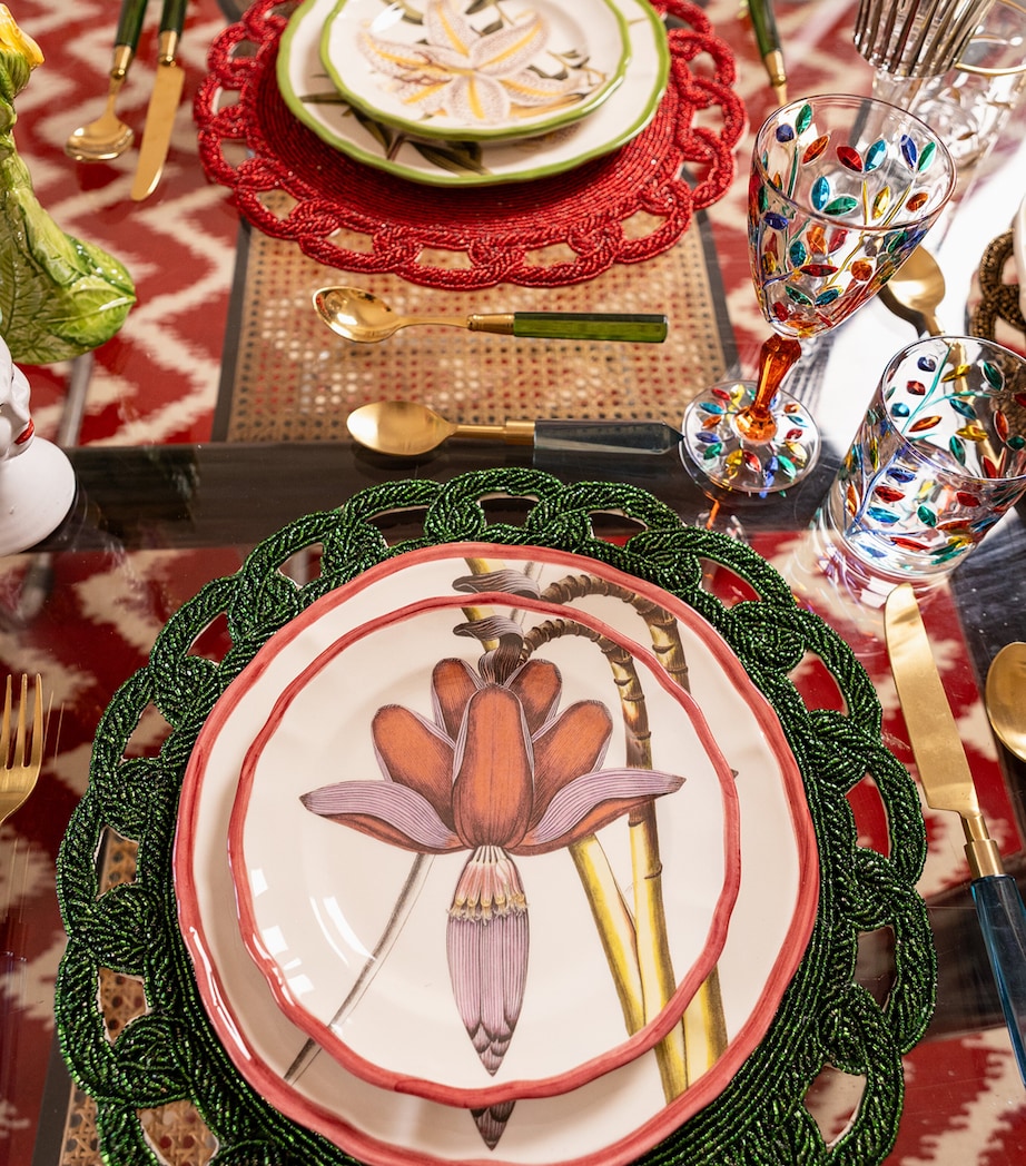 Beaded Placemat (40cm) GREEN Image 4