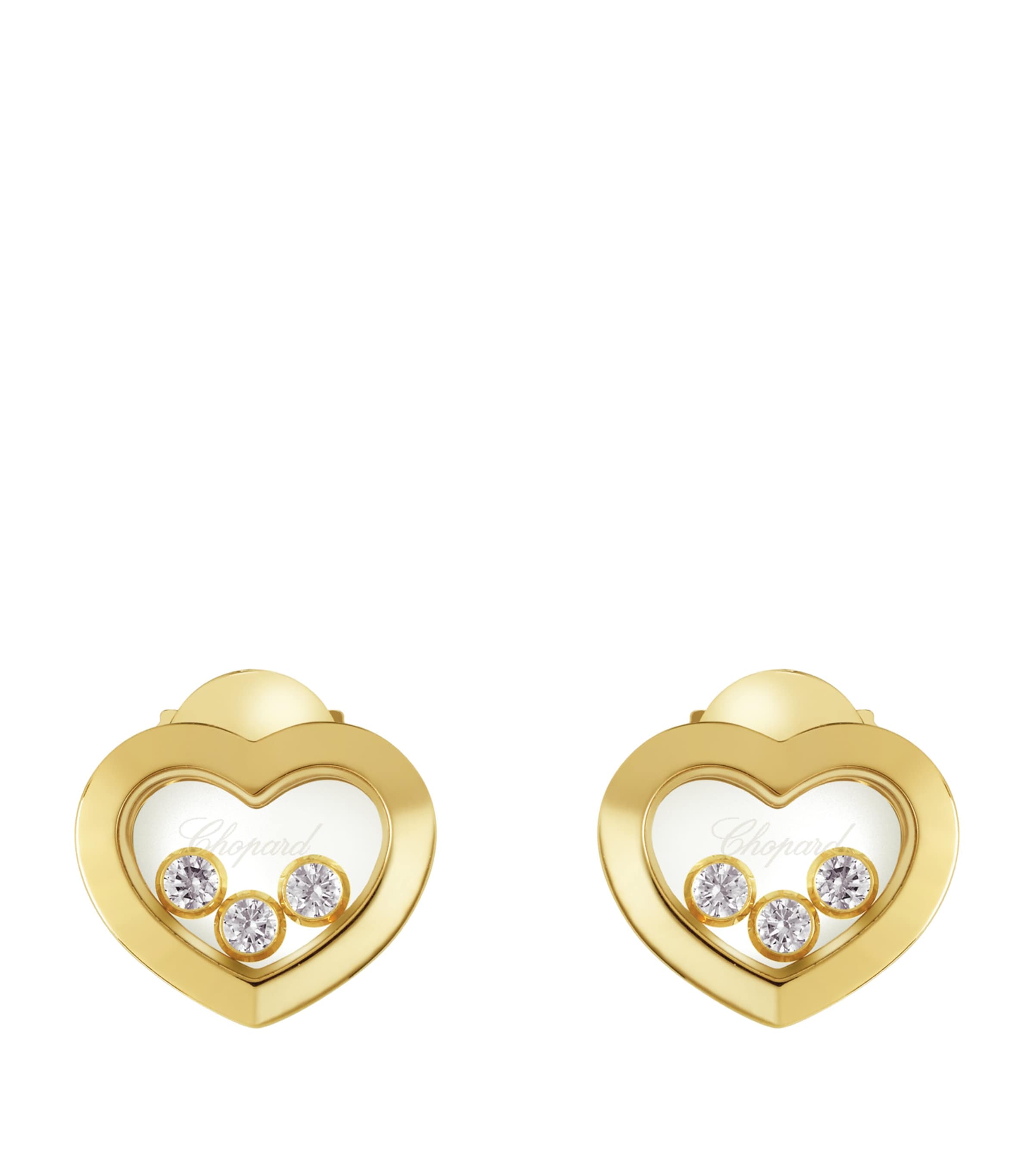 Yellow Gold and Diamond Happy Diamonds Icons Earrings 18K YELLOW GOLD Image 1