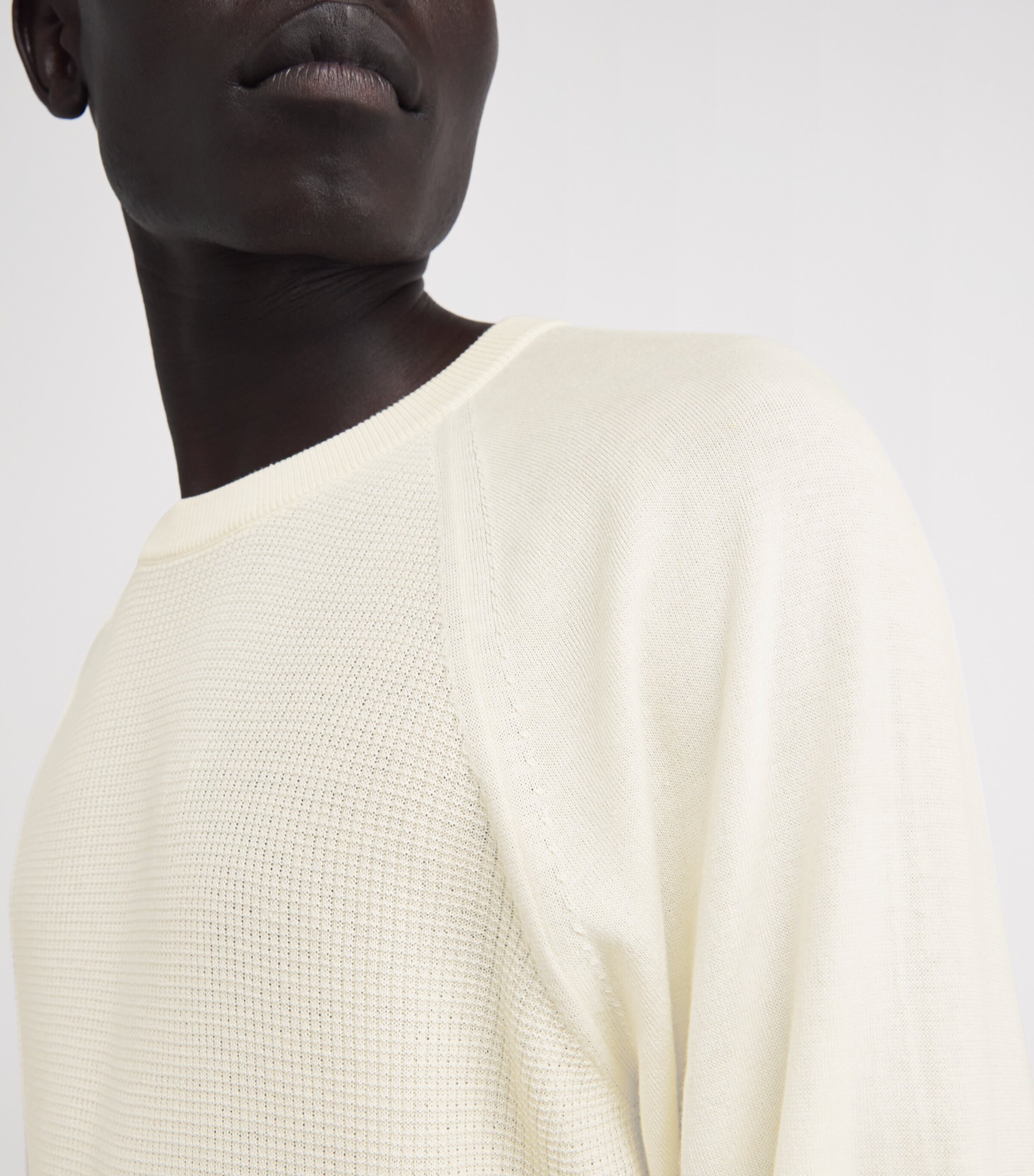 Canali Mens Cotton-Silk Sweater White Image 6