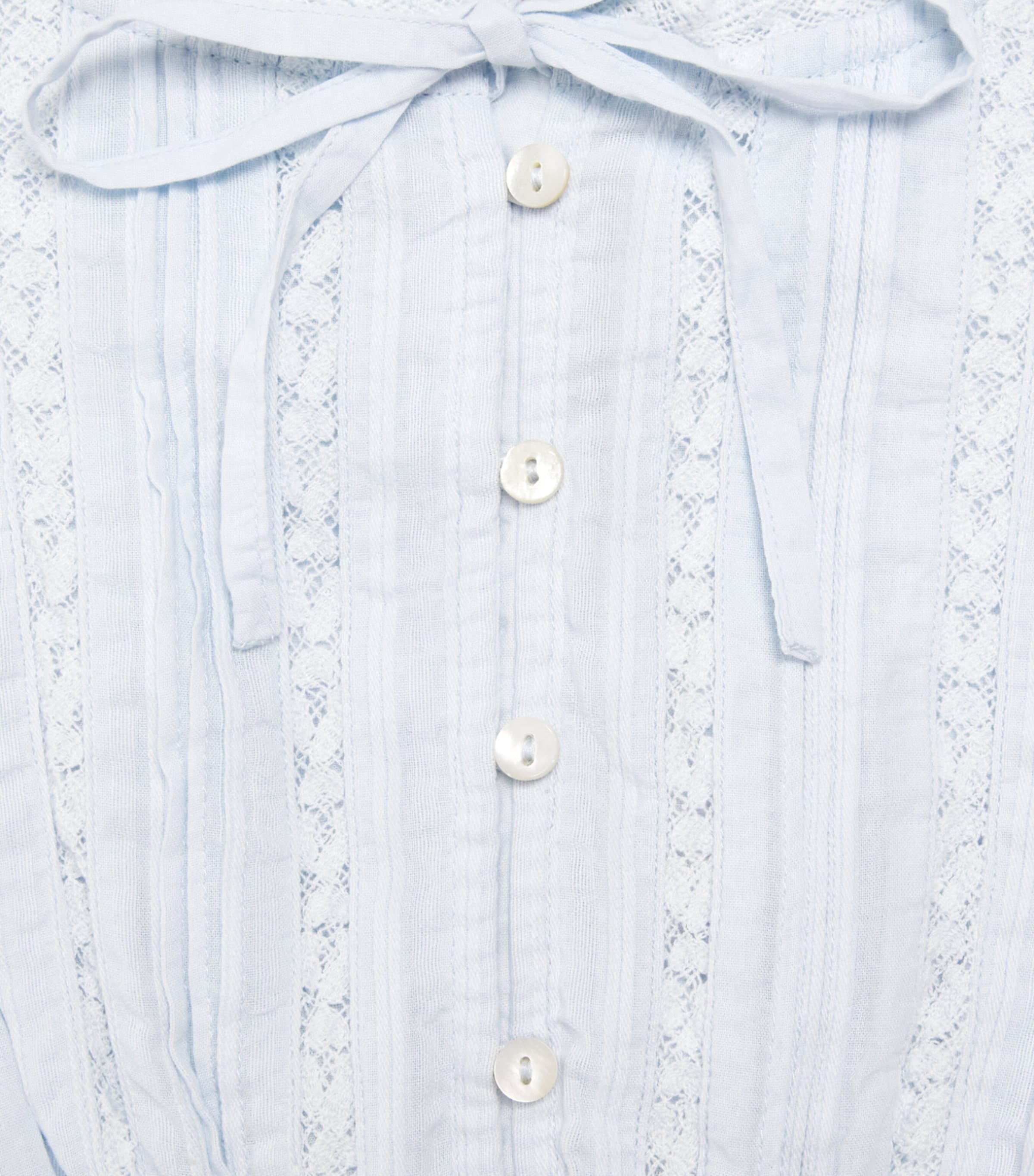 LoveShackFancy Cotton Shoreline Top (2-6 Years) Blufcblue Finch Image 4