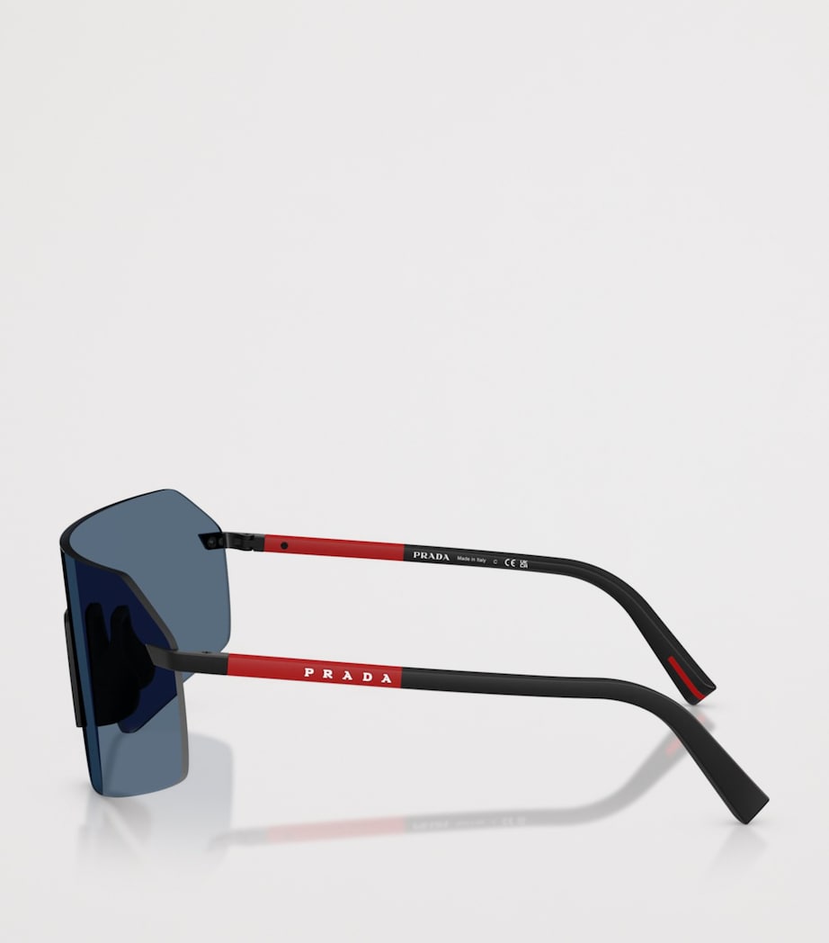 Prada Linea Rossa Metal PR B50S Sunglasses Black Image 3