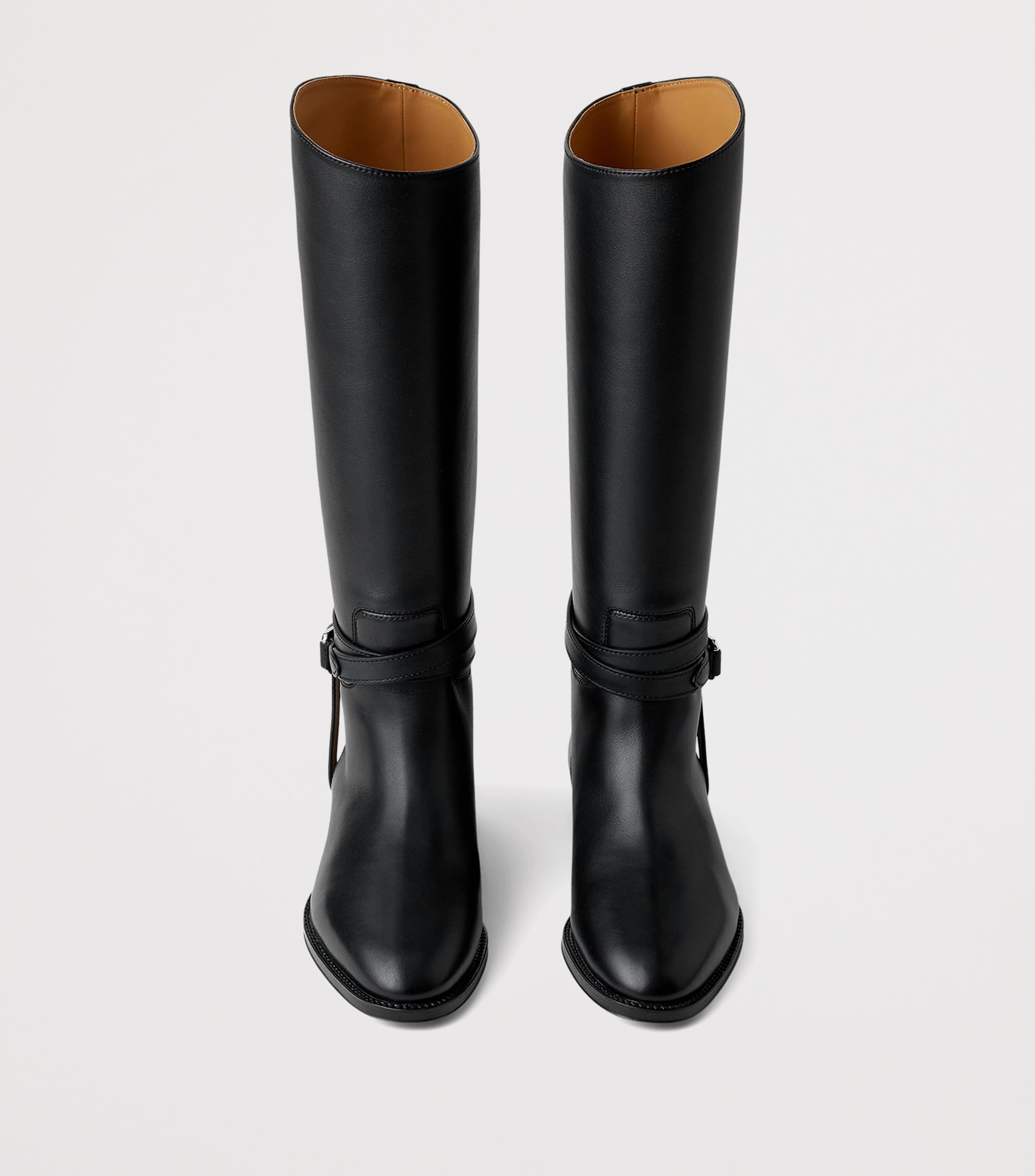 Ralph Lauren Collection Italy Made Black Leather  Boots Size 10 Leather boots Ralph Lauren Collection Black size 6 US in  main image 3