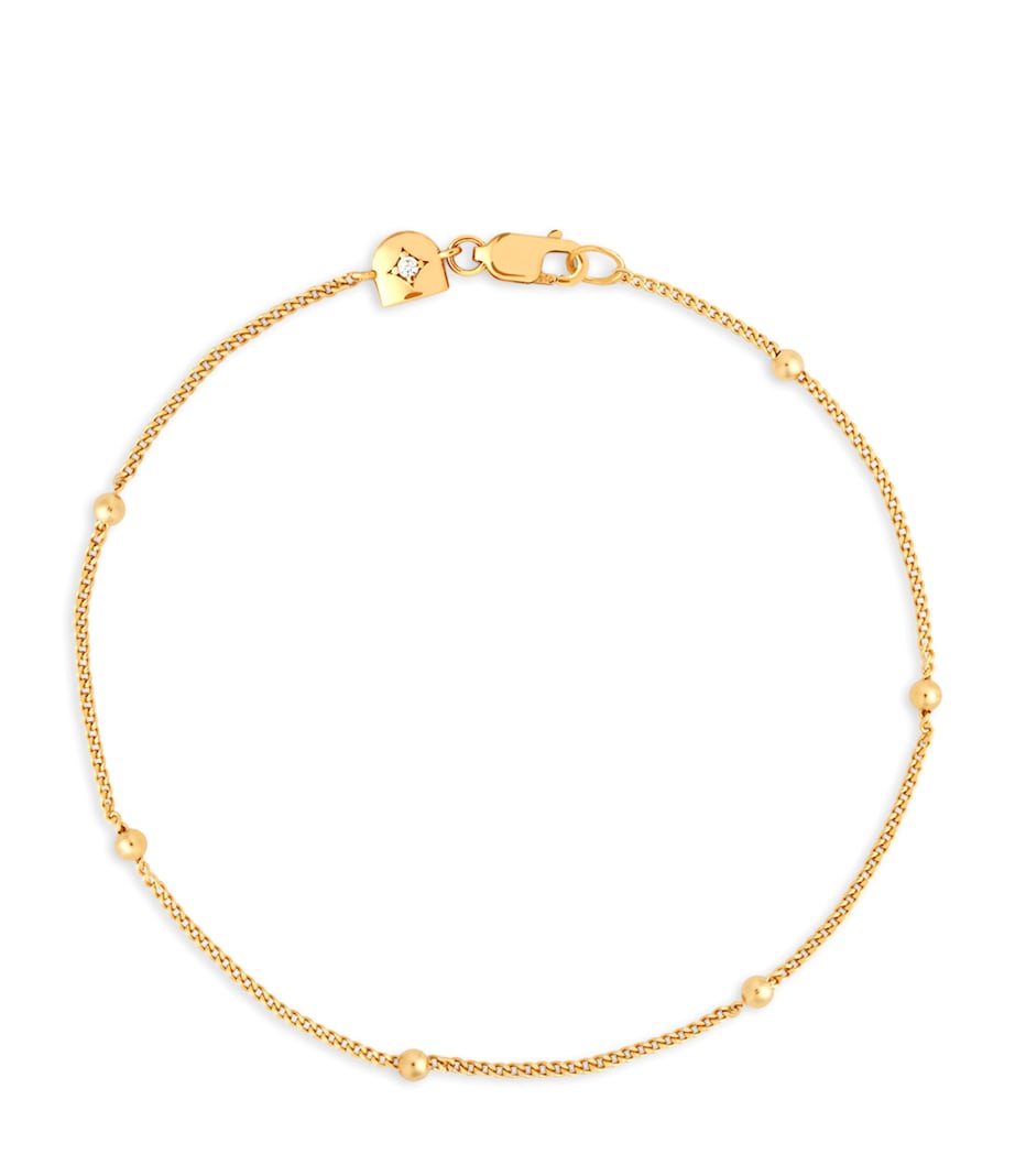 Gold-Plated Essential Beaded Chain Bracelet GOLD Image 1