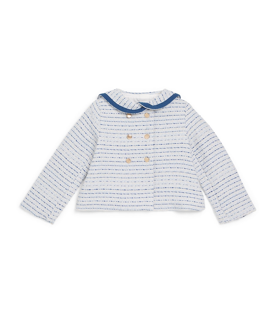 PEPA LONDON Tweed Brighton Jacket (18 Months-4 Years) Blue Image 1