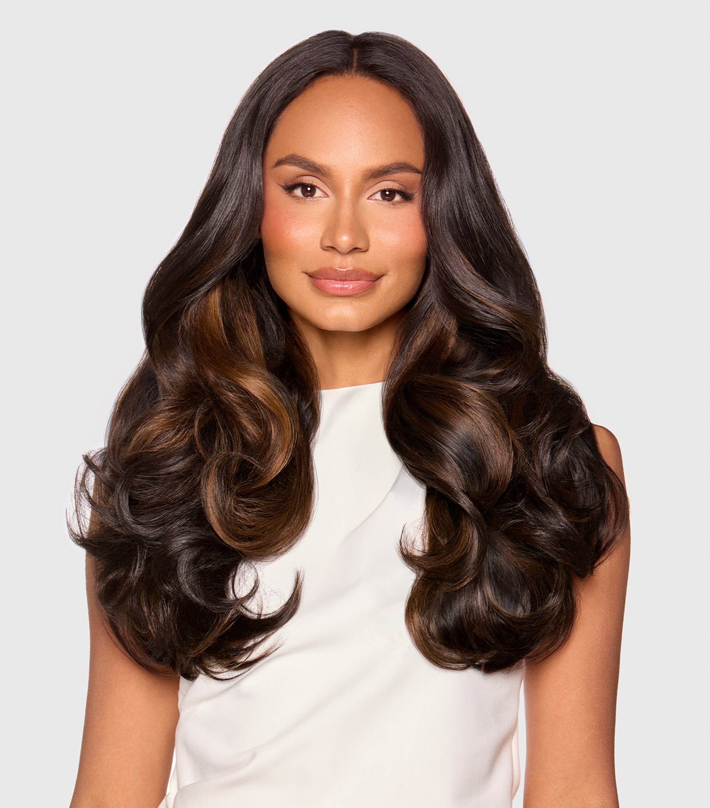 Beauty Works x Huda BARELY THERE Mix & Match Duo Clip-In Hair Extensions (18") HUDA Image 6