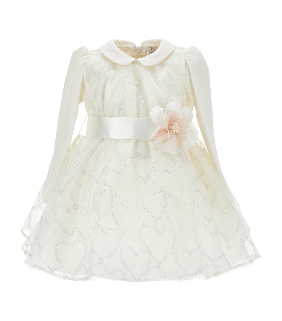Tulle Glitter-Heart Appliqué Dress (3-36 Months) PANNA Image 2