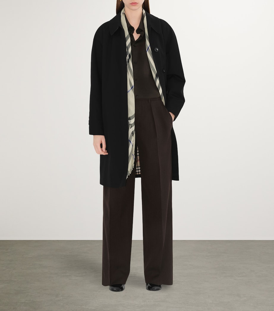 Gabardine Camden Car Coat BLACK Image 5