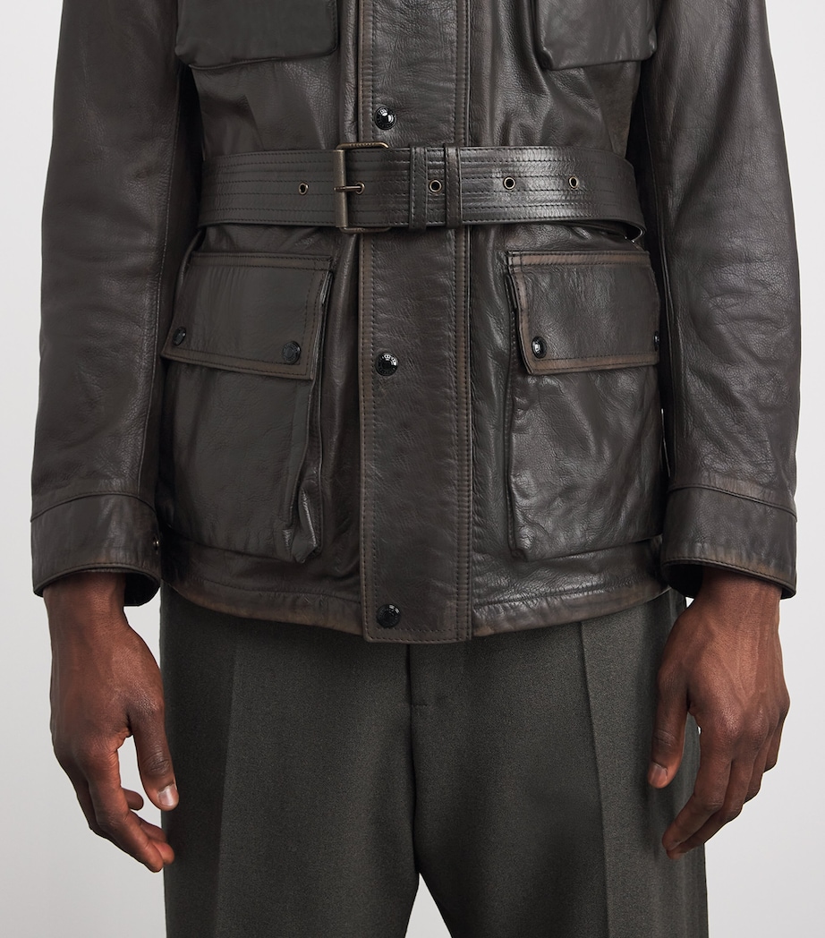 Legacy Trialmaster Panther Leather Jacket DKERTDARK EARTH Image 6