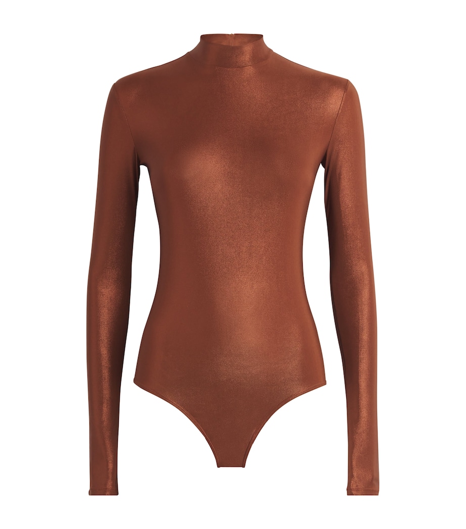Coated Jersey Bodysuit 244 COPPER Image 1