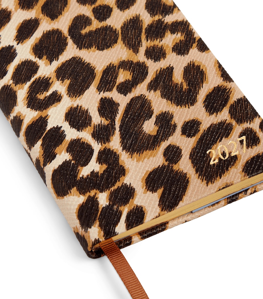Smythson Leather Panama Weekly Diary 2027 Sand Image 5
