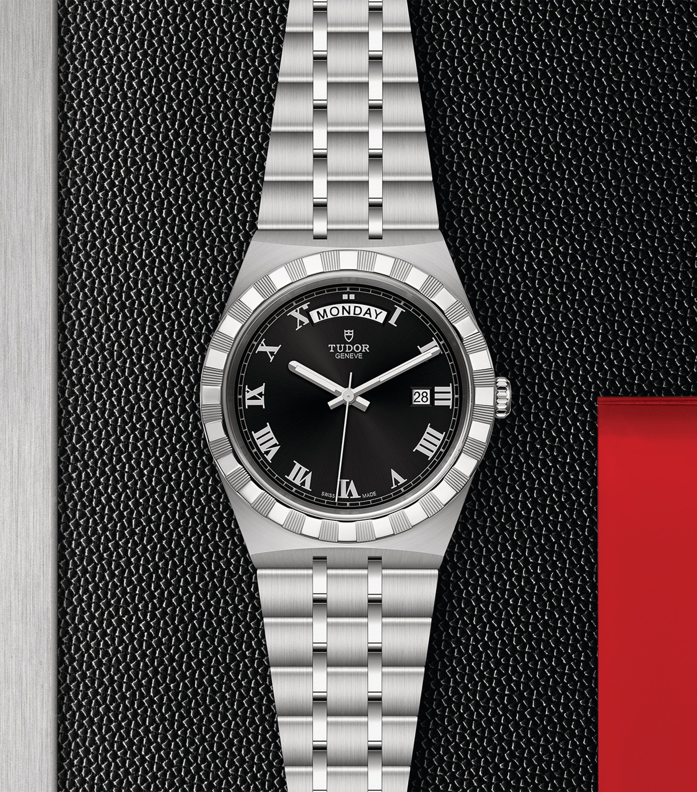 TUDOR Royal Day + Date Stainless Steel Watch 41mm Black Image 2