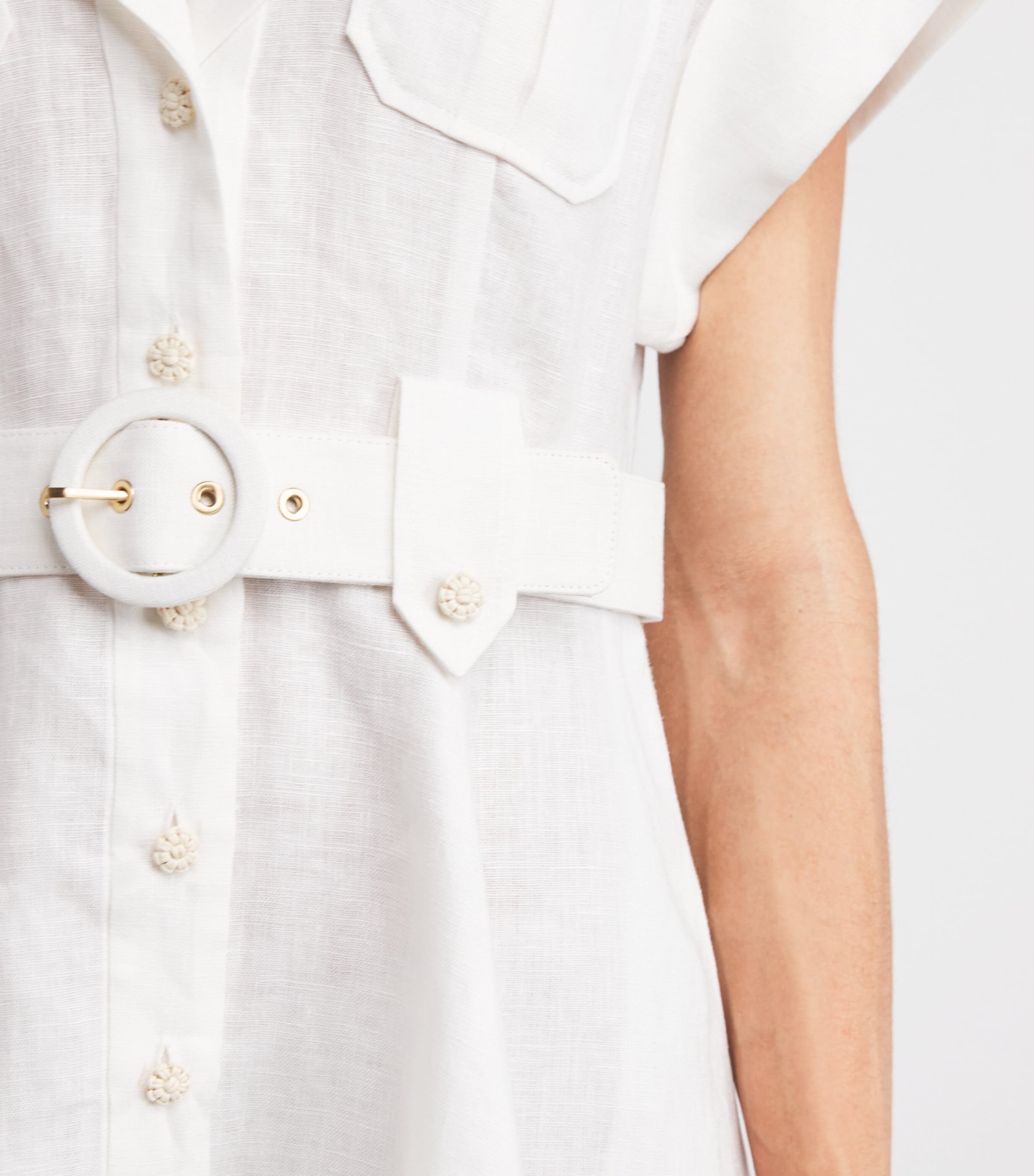 Linen Awaken Mini Dress IVORYIVO Image 5