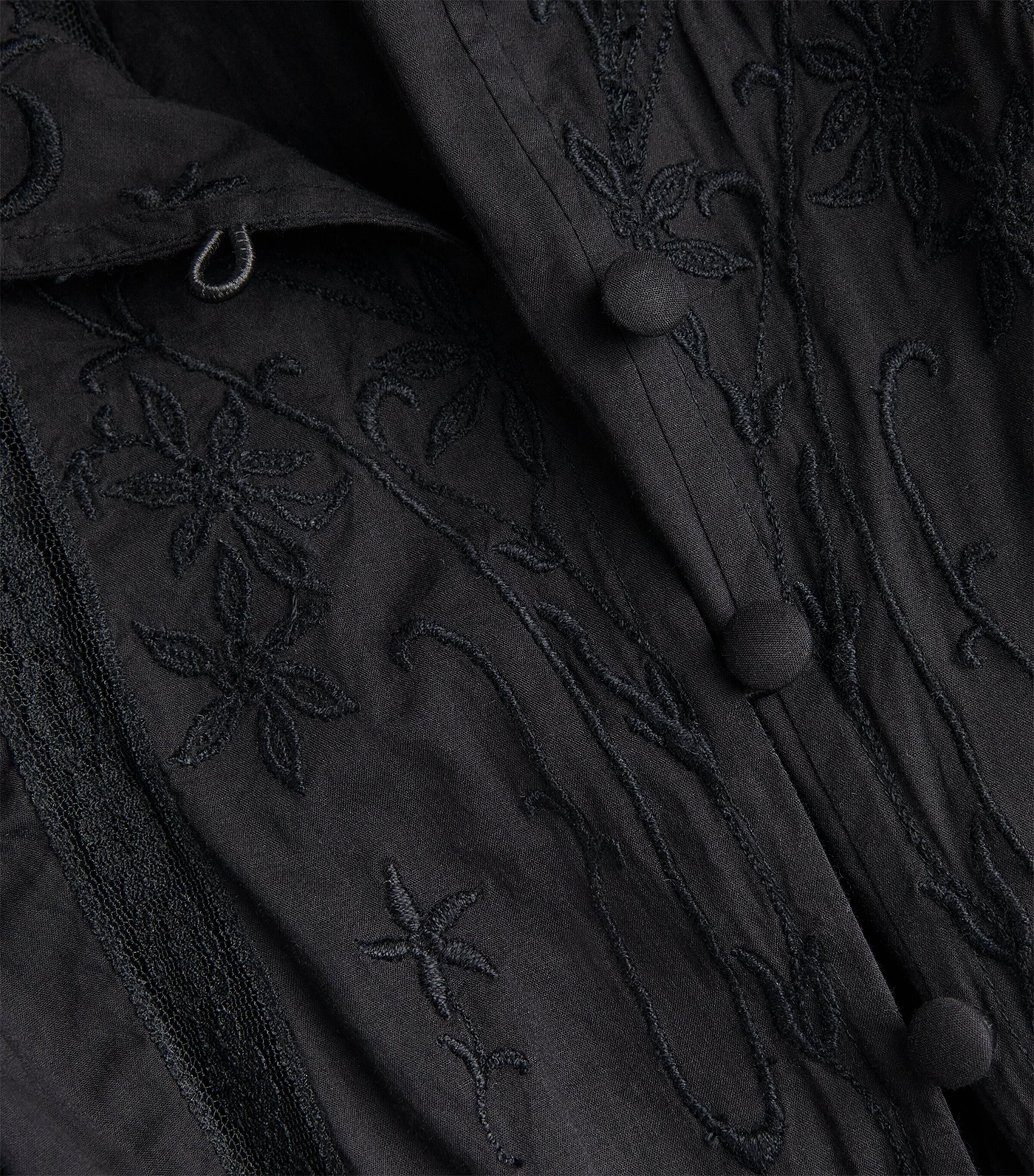 Cotton August Midi Dress BLACK Image 5