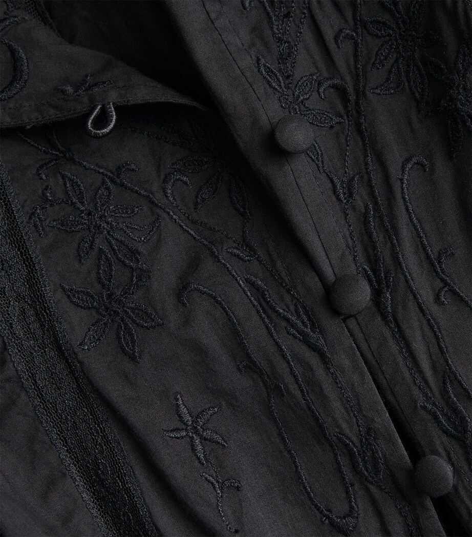 Cotton August Midi Dress BLACK Image 5