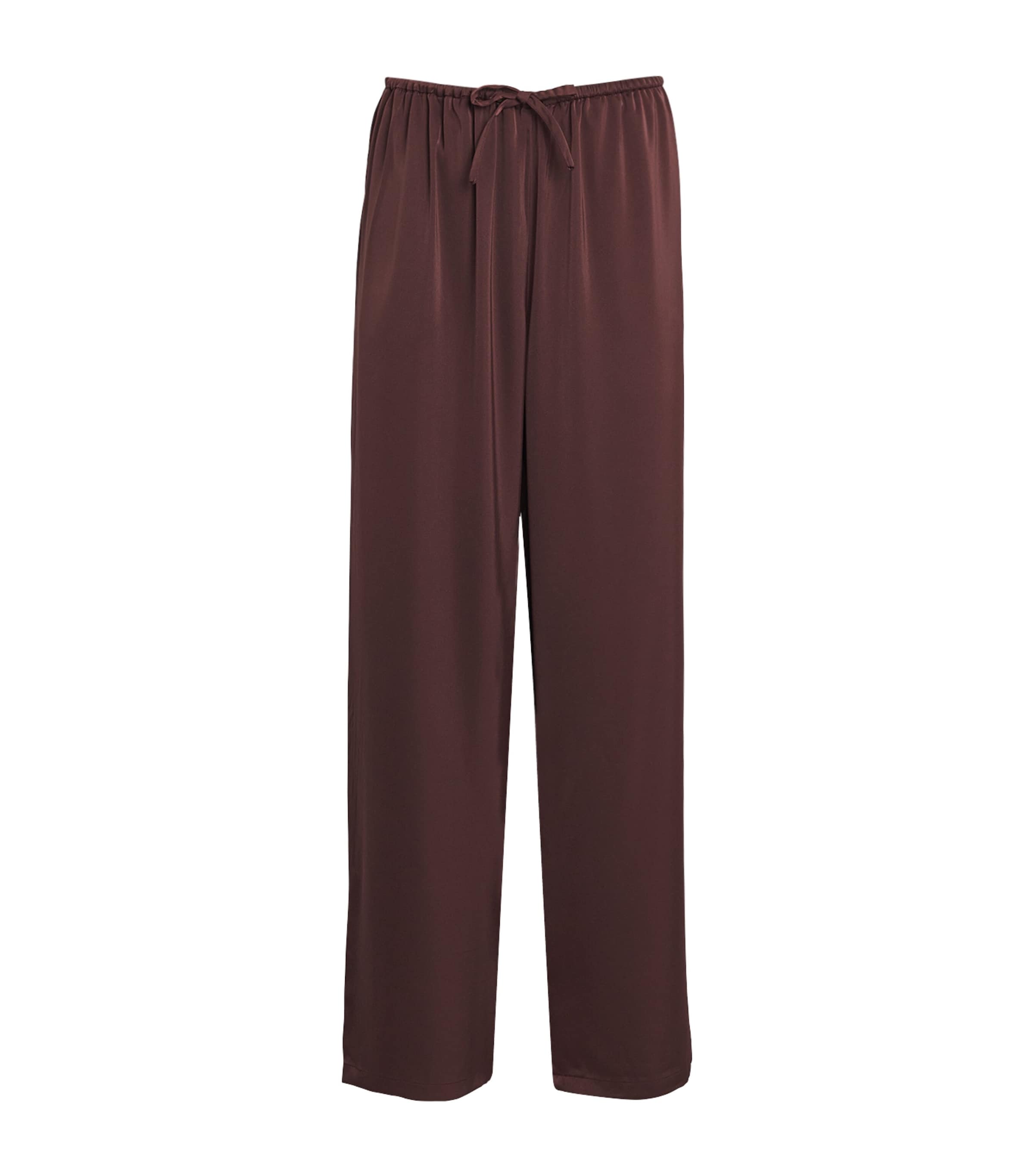 Stylein Meike Wide-leg Trousers In Burgundy