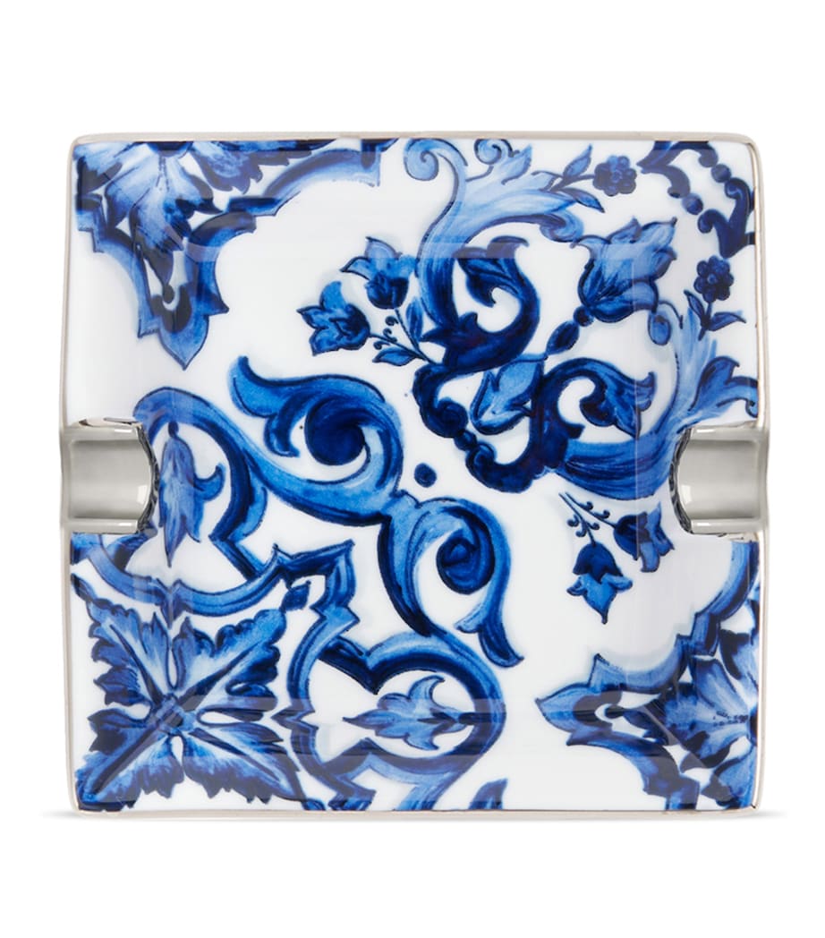 Dolce&Gabbana Casa Blu Mediterraneo Ashtray Foglie Blu F D Image 1