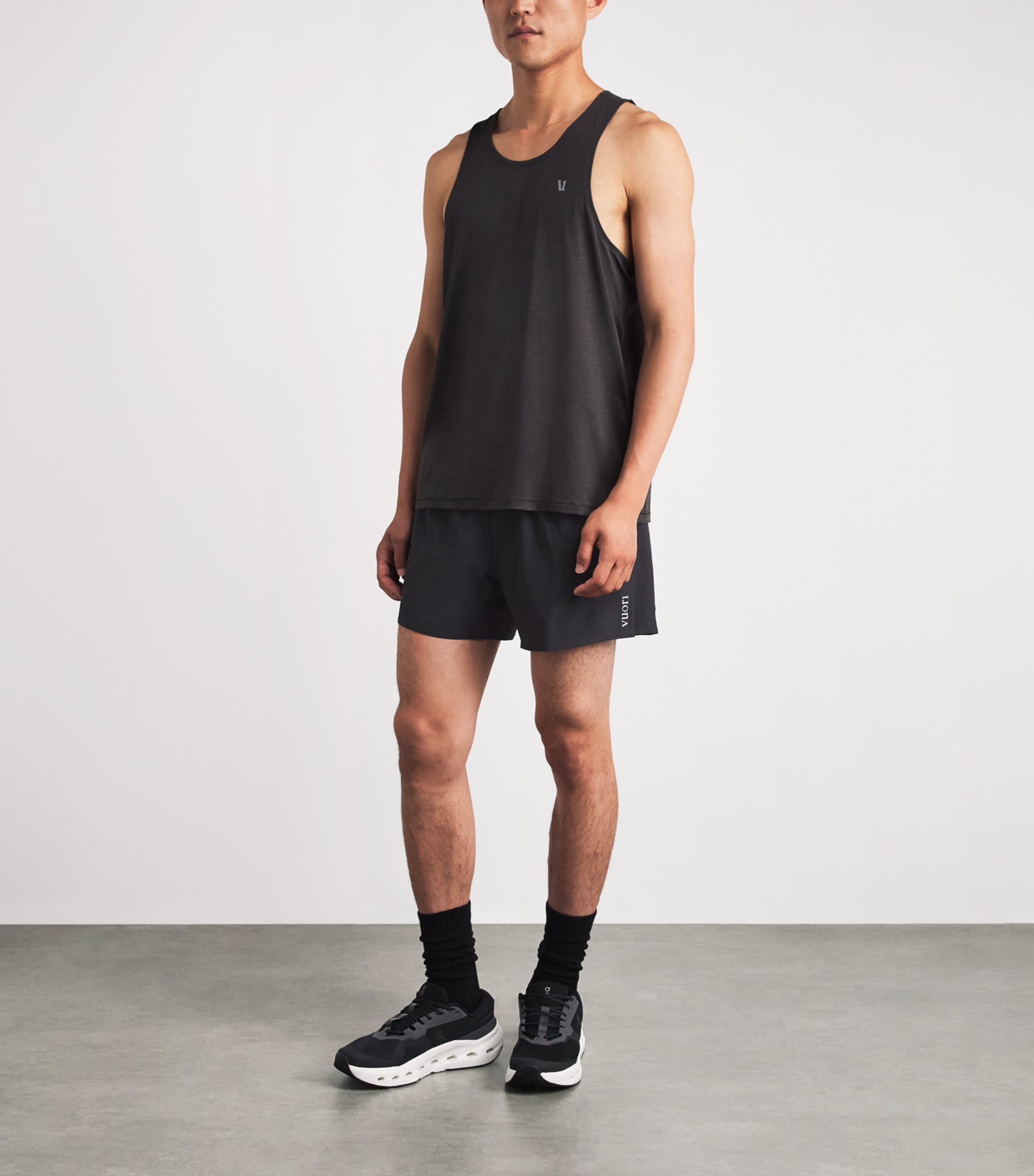 VUORI Mens 5’’ Lined Terrain Shorts Blk Black Image 2
