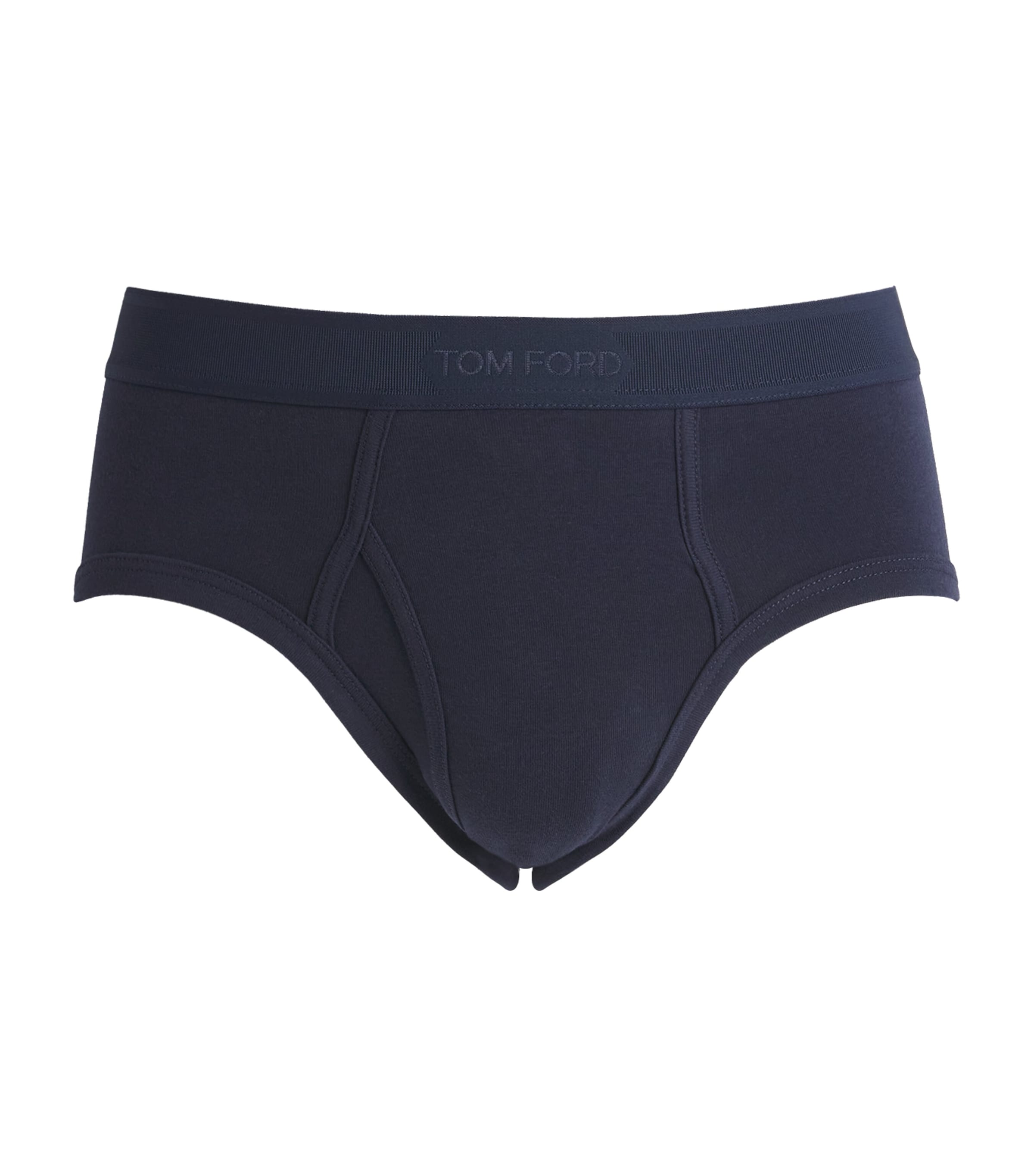 Stretch-Cotton Logo Briefs 408 MIDNIGHT BLUE Image 1