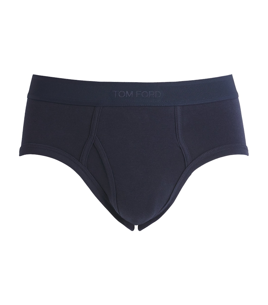 Stretch-Cotton Logo Briefs 408 MIDNIGHT BLUE Image 1