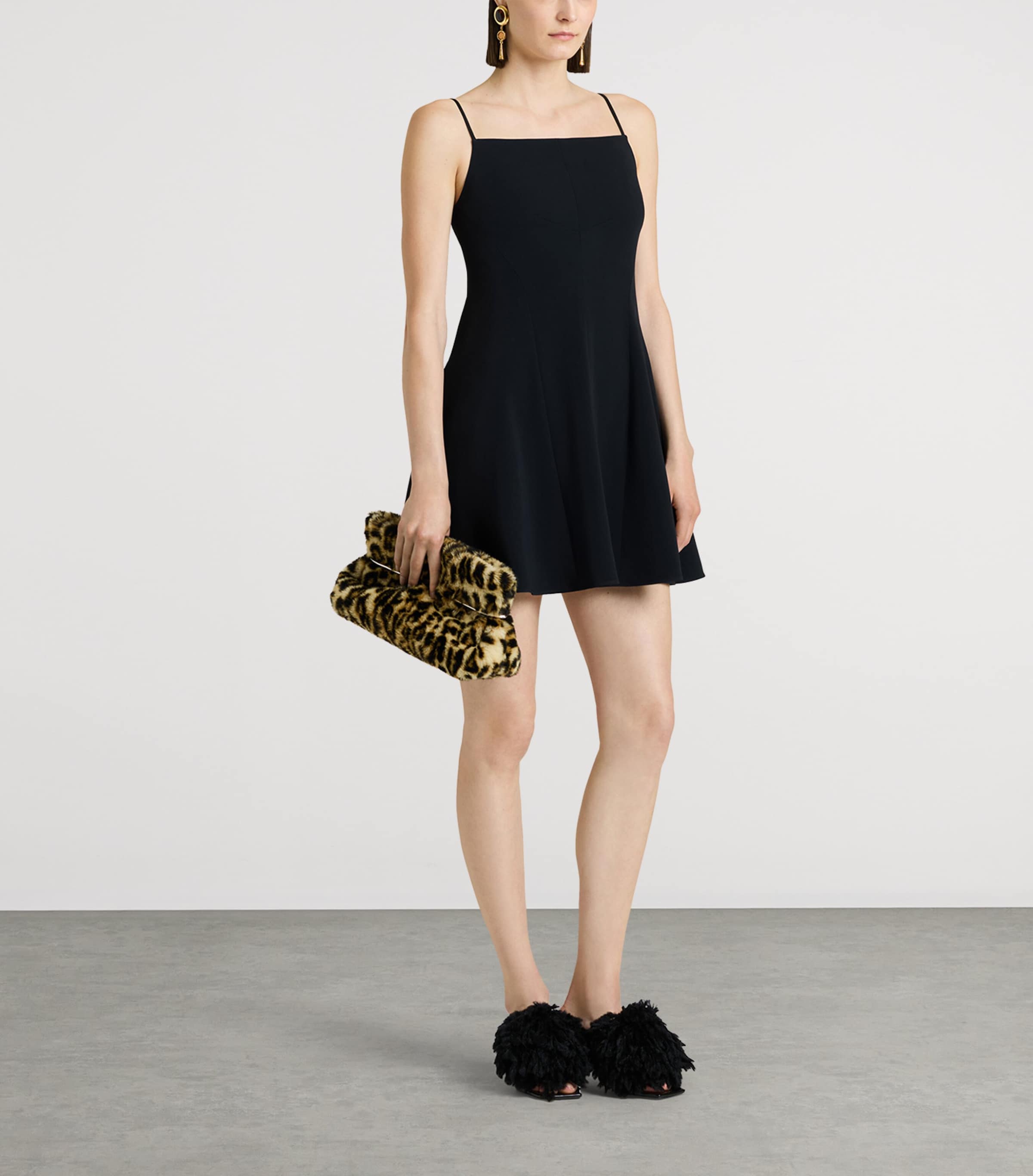 Givenchy Plush Leopard Pinch Clutch Image 2
