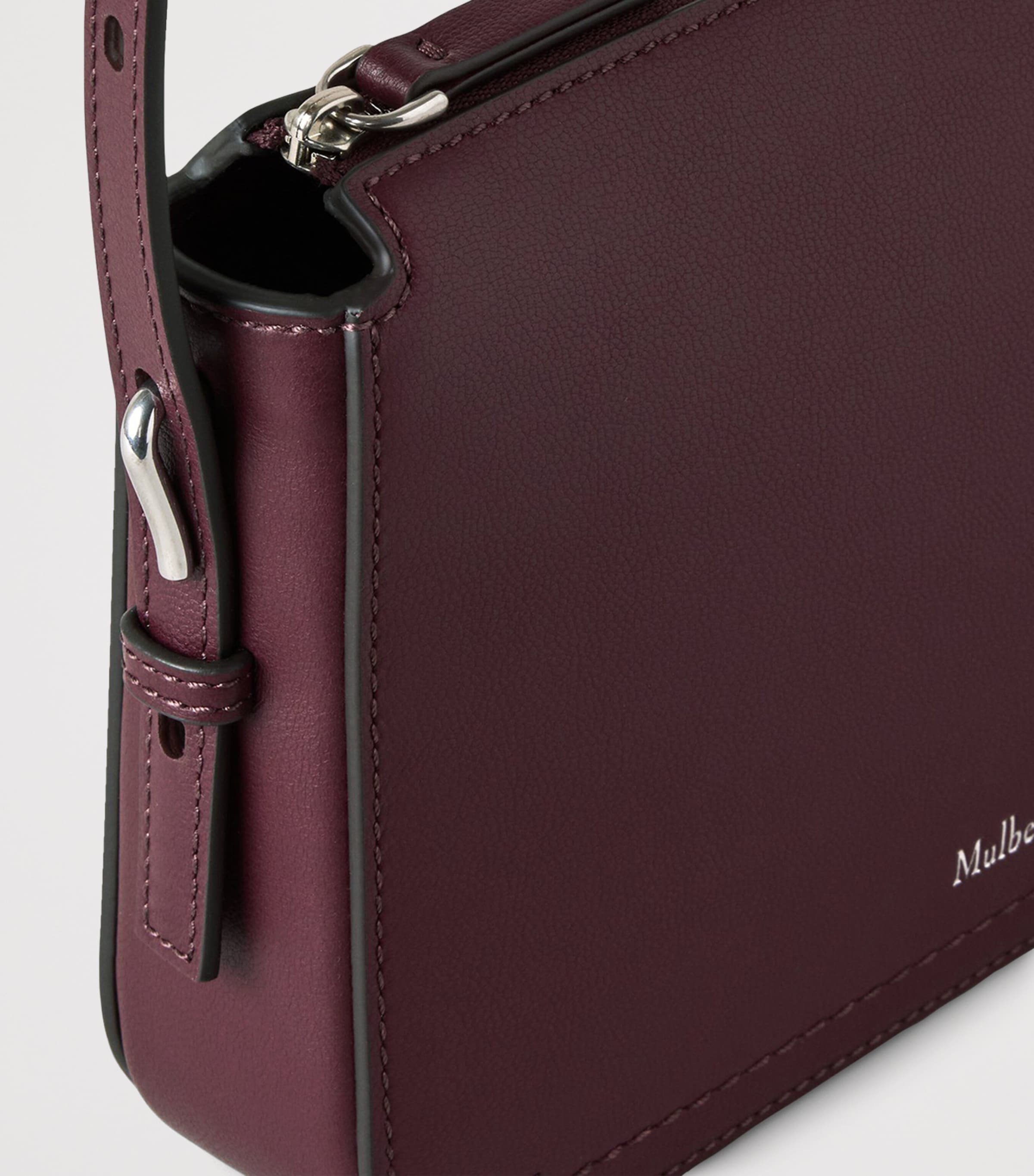 Leather Clovelly Pouch BLACK CHERRY Image 5