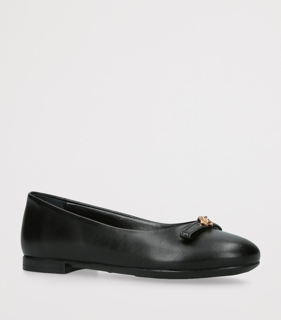 Leather Ballet Flats BLACK Image 3