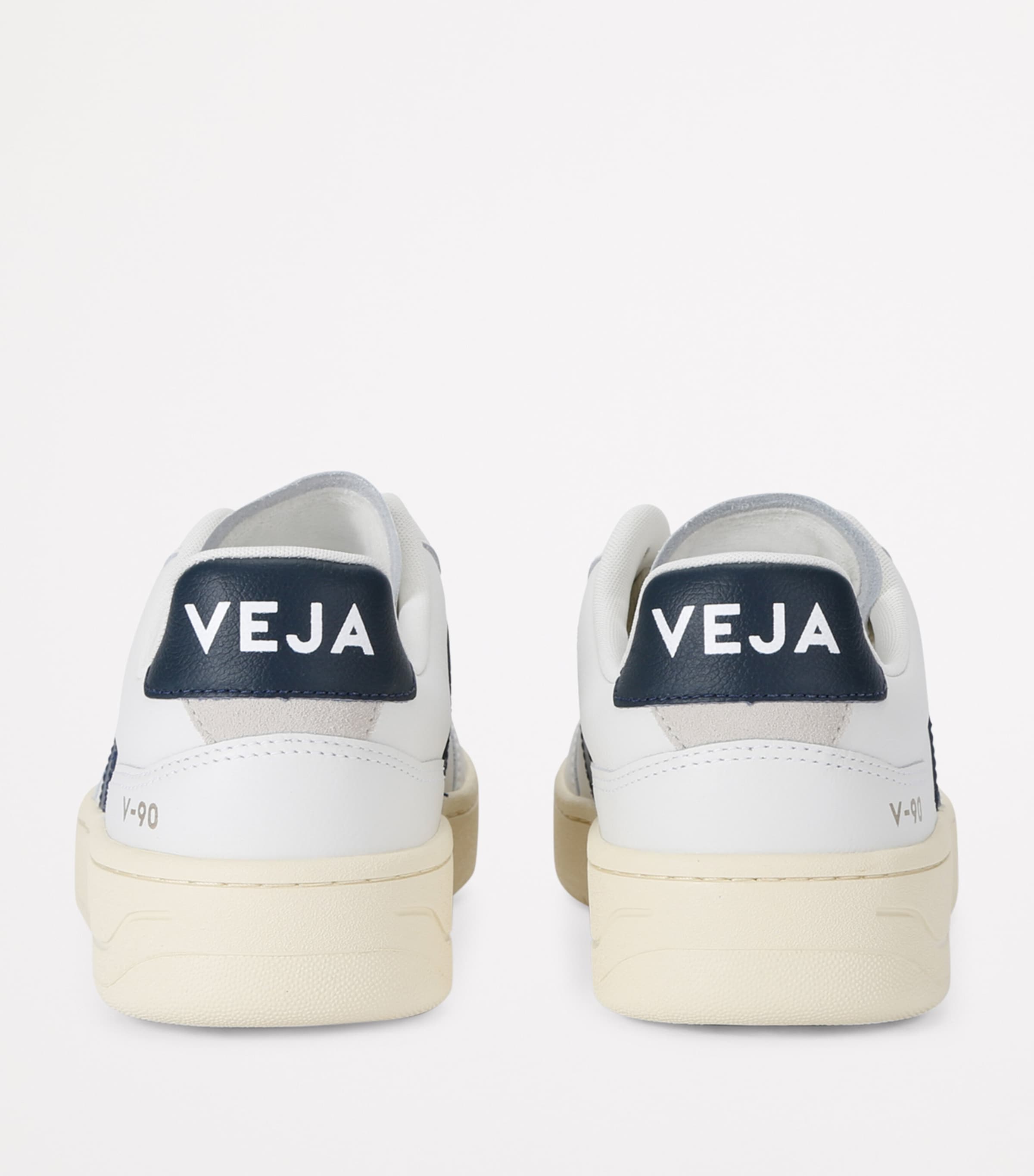 Leather V-90 Sneakers WHITE/NAVY Image 2