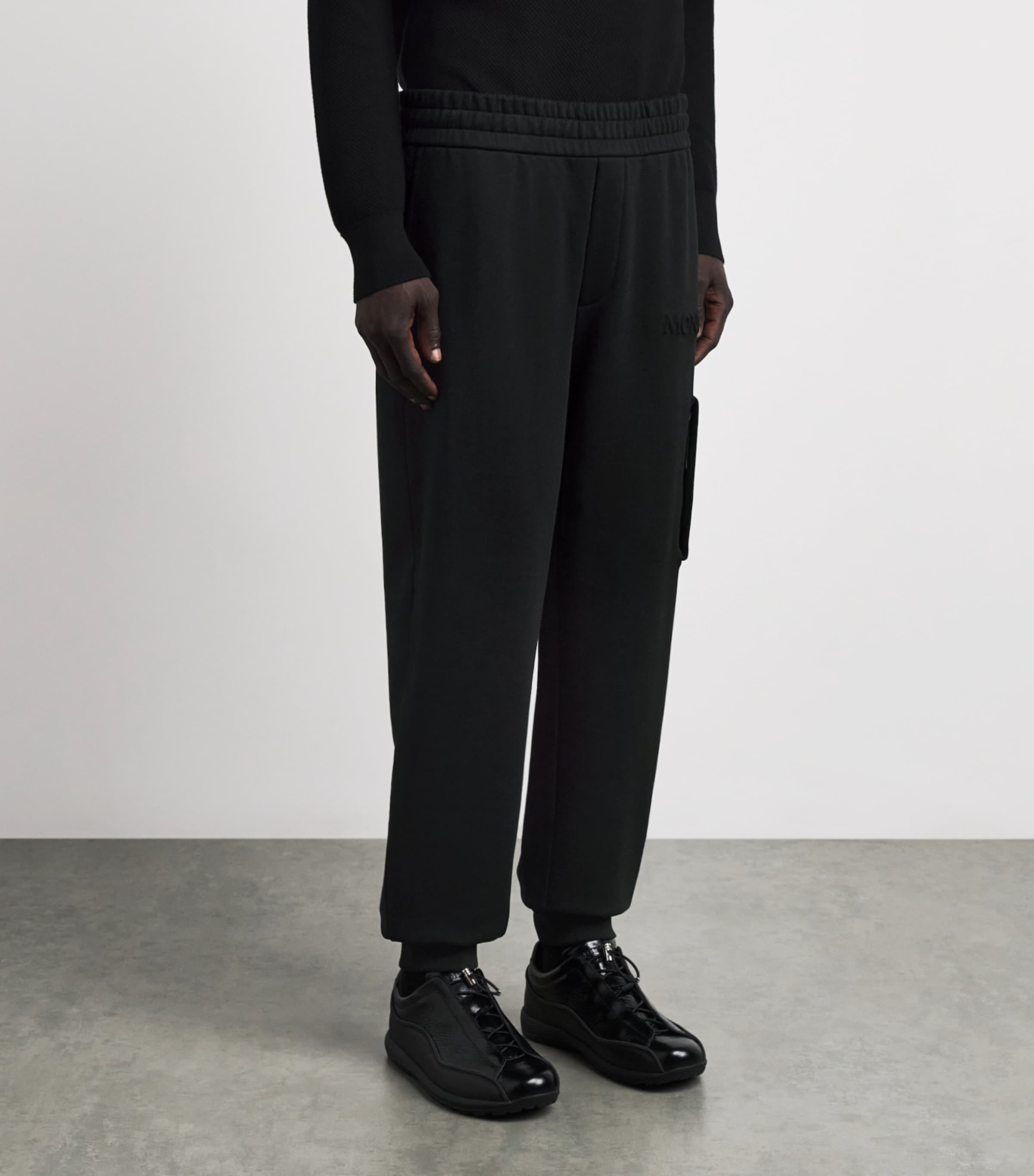 Moncler Mens Cotton Logo Sweatpants Image 4