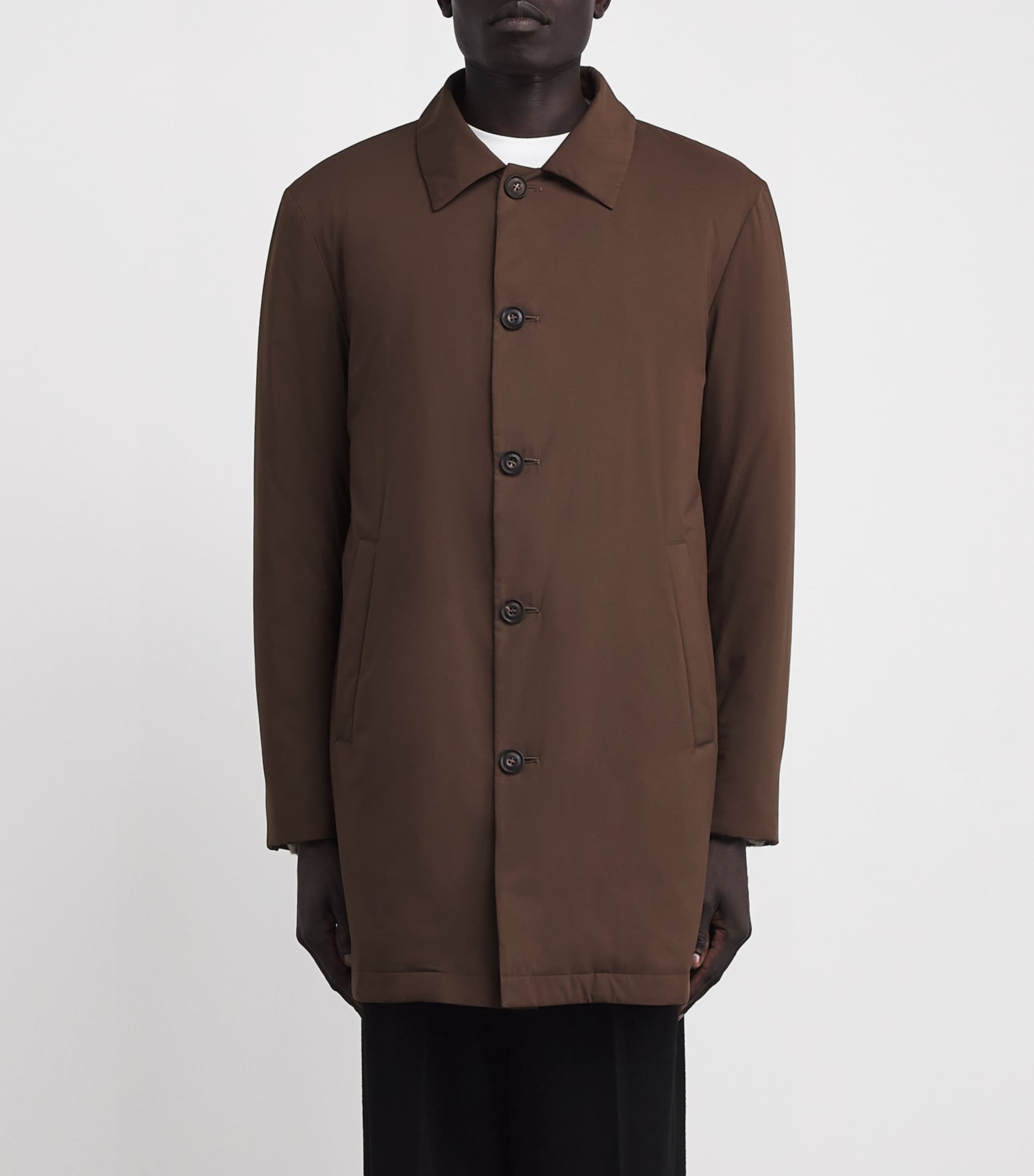 Padded Raincoat 031 BRICK BROWN Image 3
