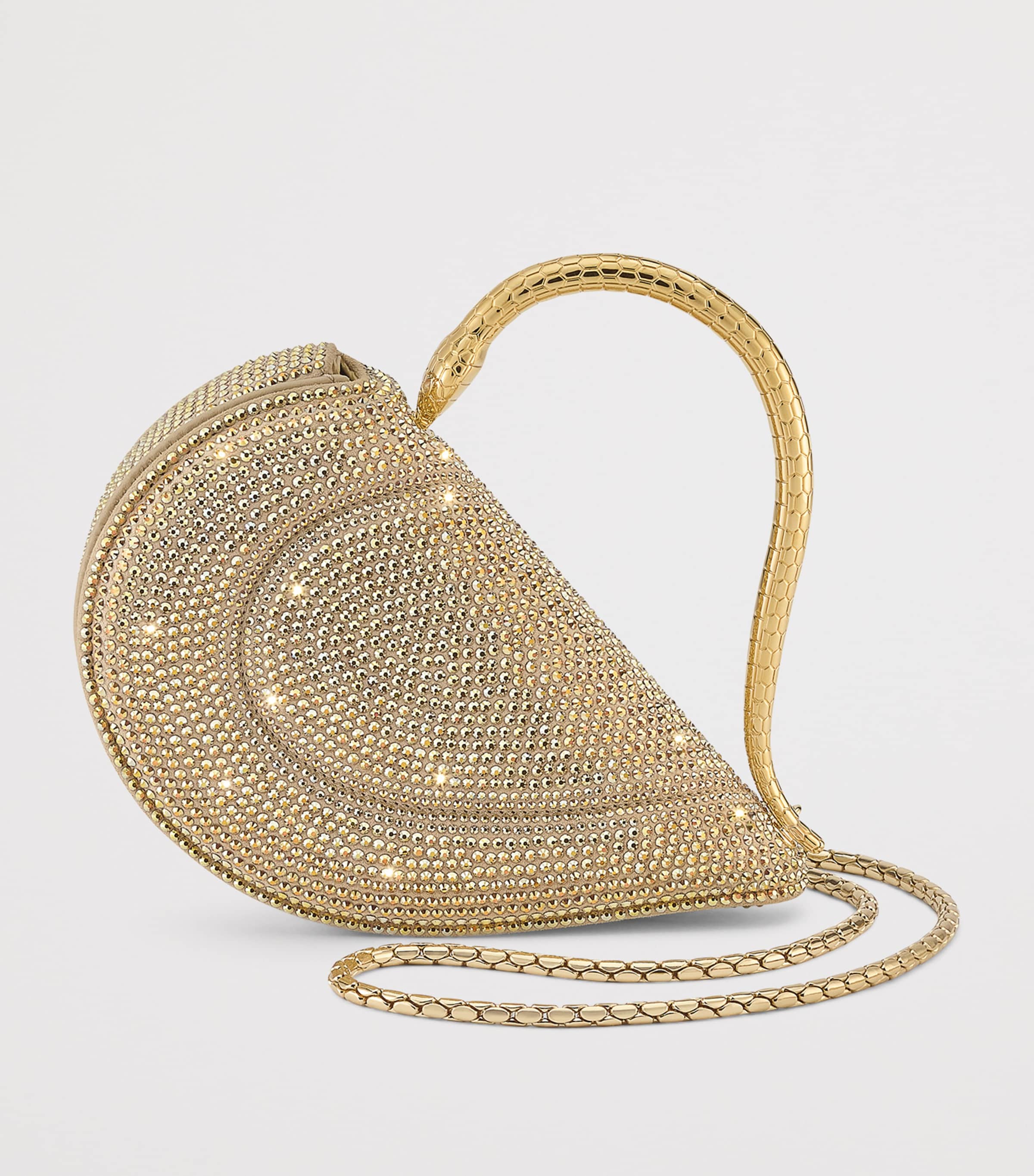 Leather Serpenti Cuore 1968 Top-Handle Bag GOLD Image 2