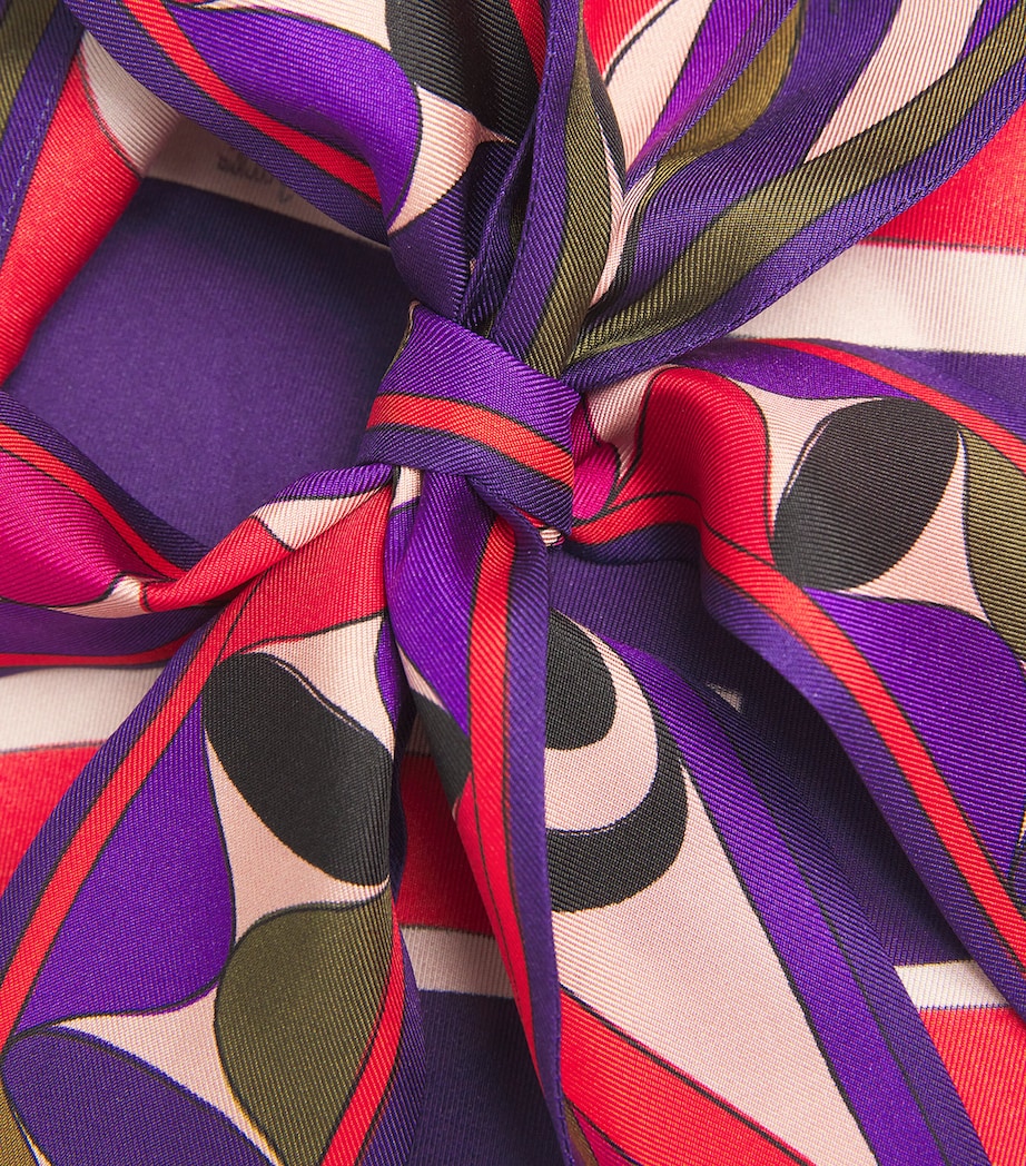 Silk Labirinto Print Halterneck Top 048/MULTICOLOR Image 6