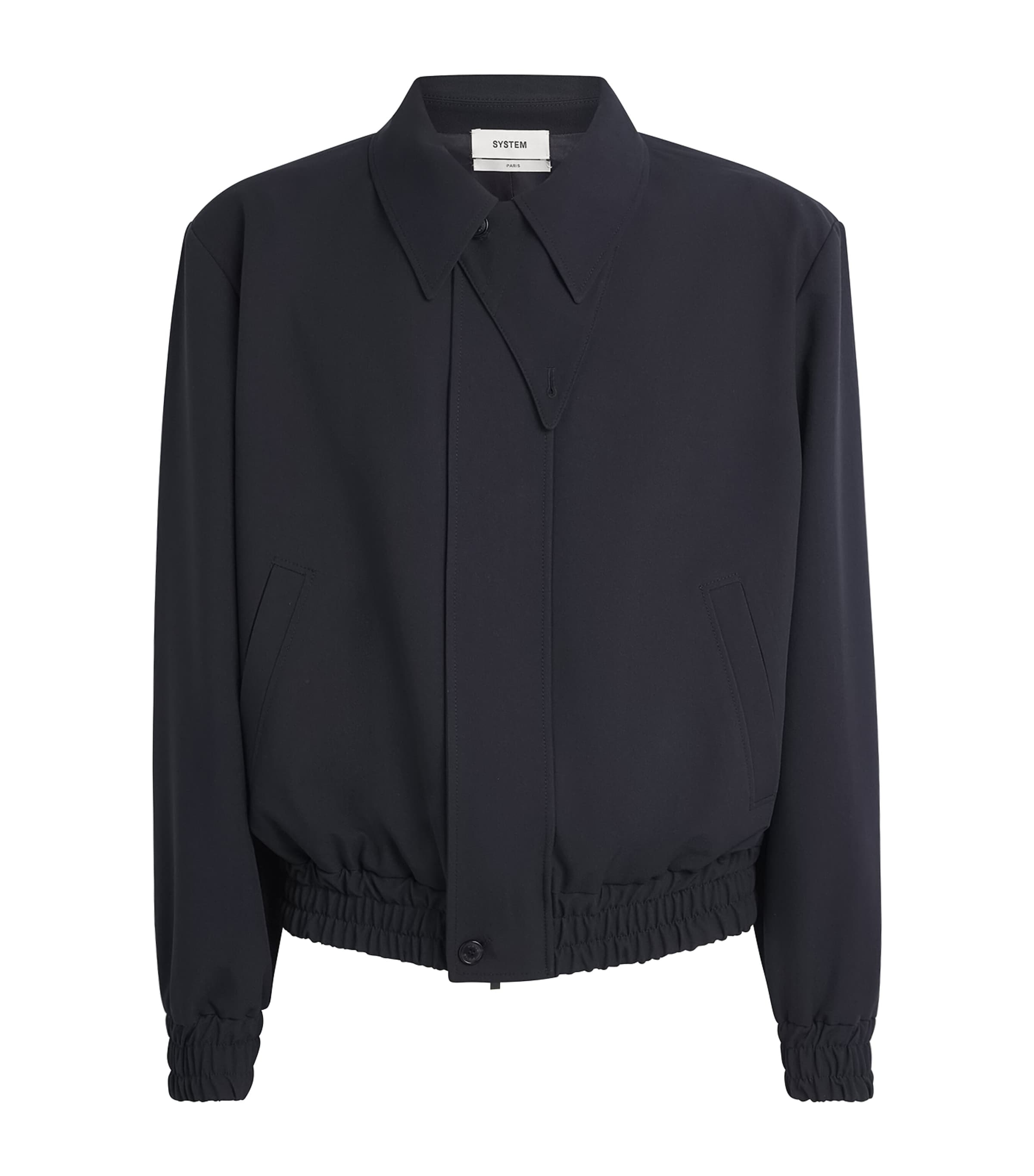 System Mens Chin Strap Jacket Dark Navy Image 1