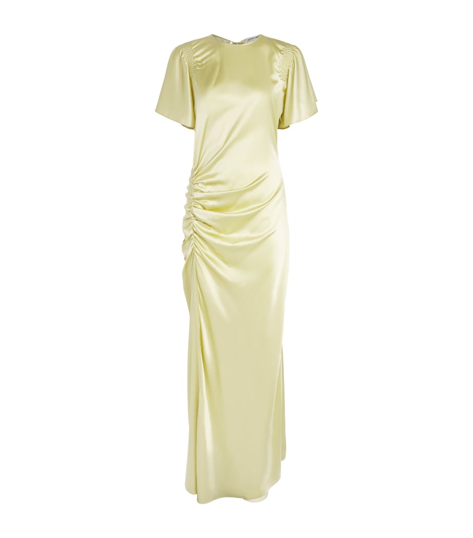 Veronica Beard Womens Silk-Blend Huntleigh Midi Dress Pistachio Image 1