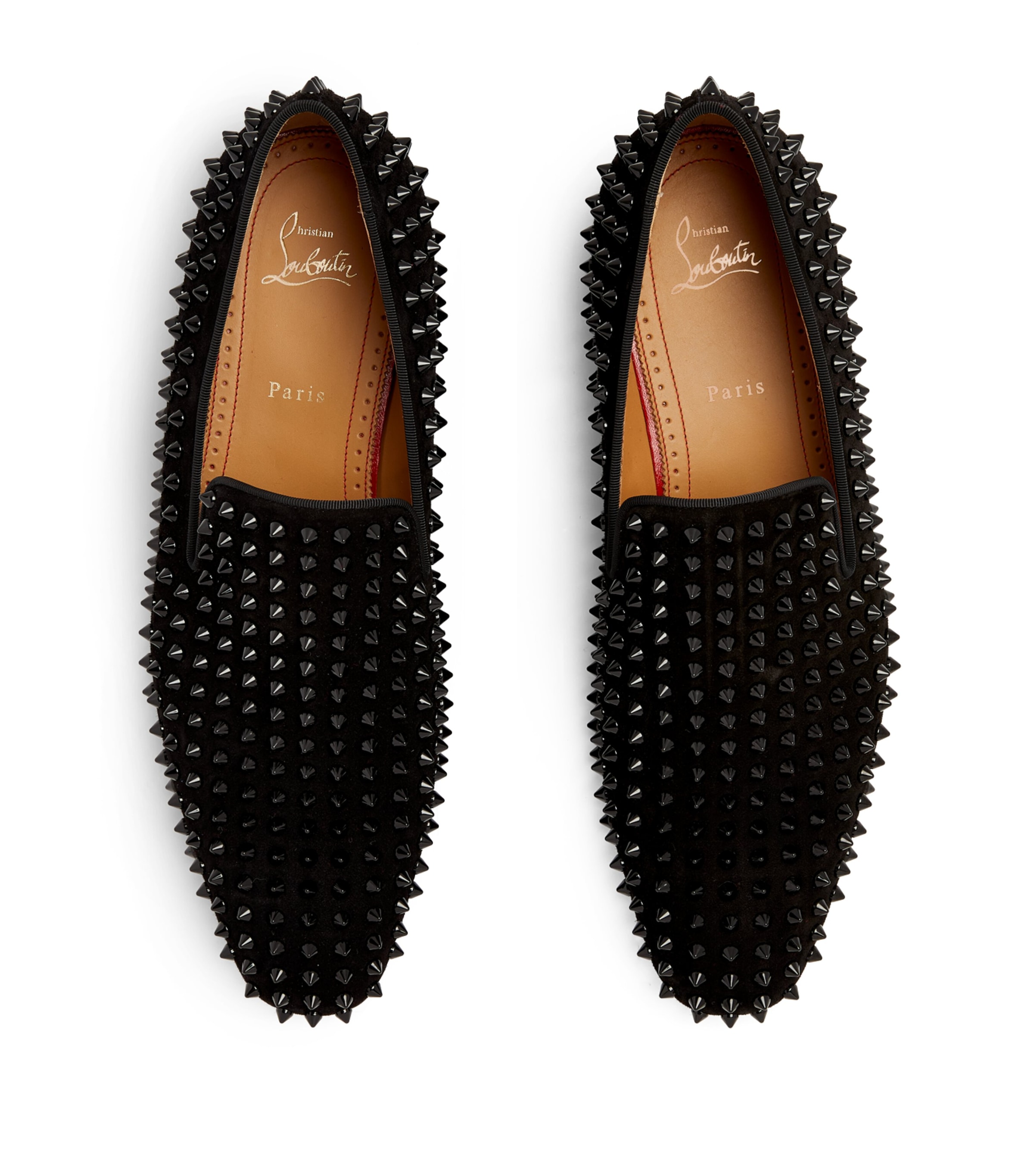 Christian Louboutin Dandelion Spikes Leather Loafers Harrods UK