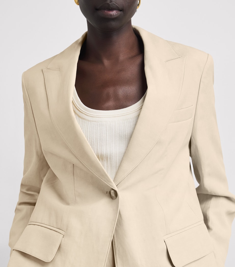 Single-Button Rochd Blazer POWDER Image 3