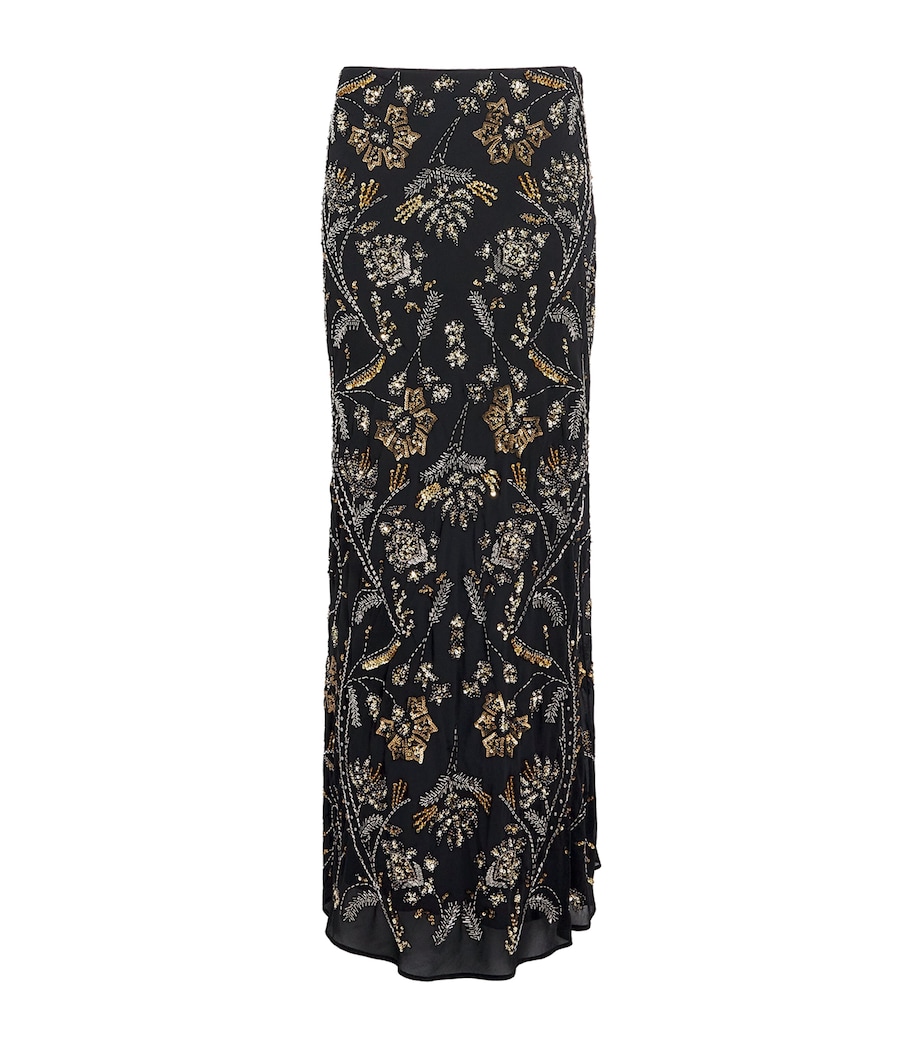 Embellished Medina Maxi Skirt B0002 BLACK Image 1