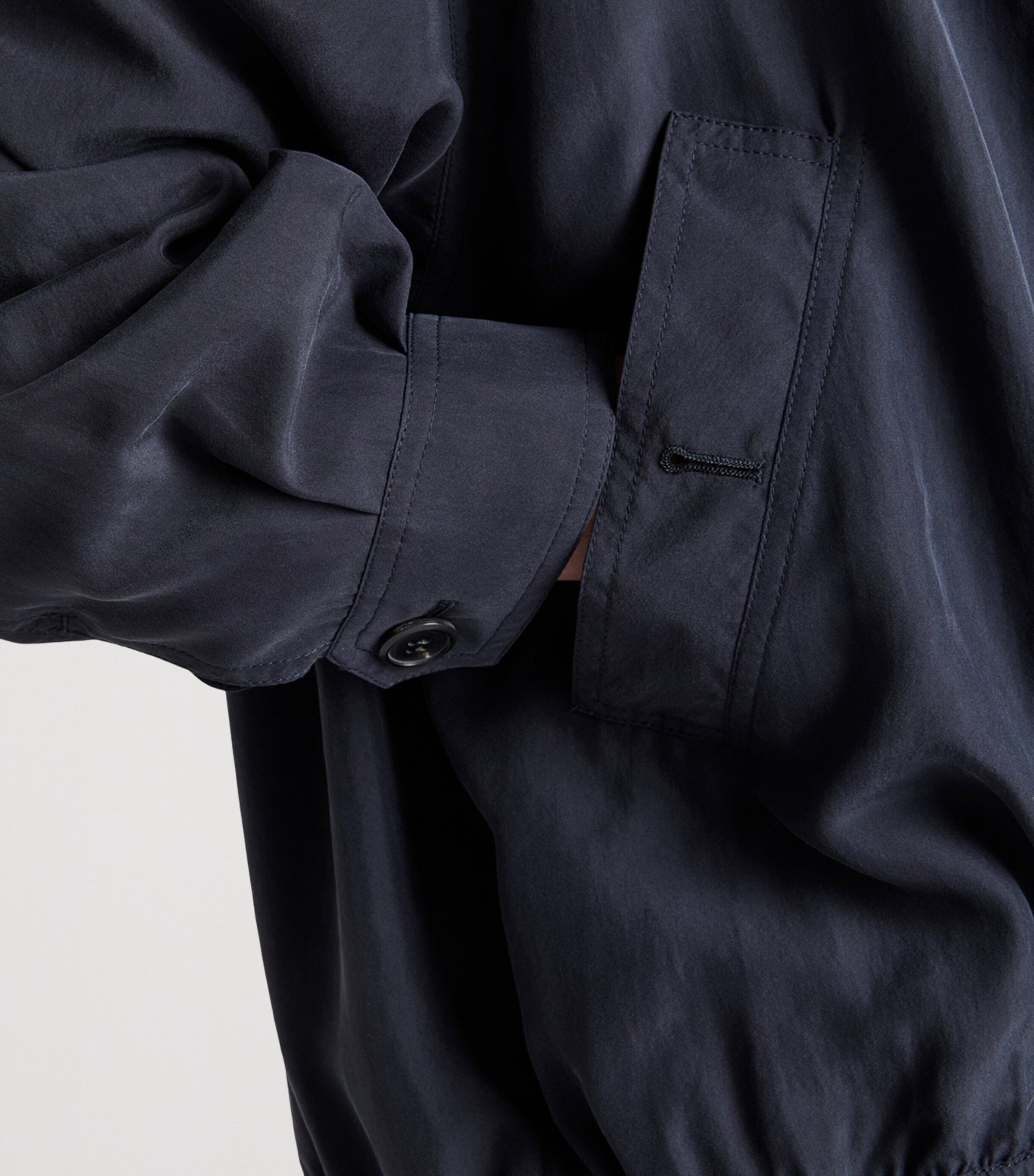 Prada Womens Silk Bomber Jacket Image 6