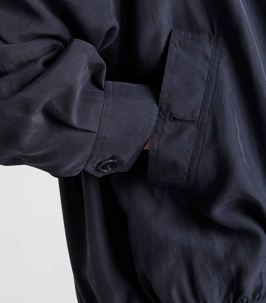 Prada Womens Silk Bomber Jacket Image 6
