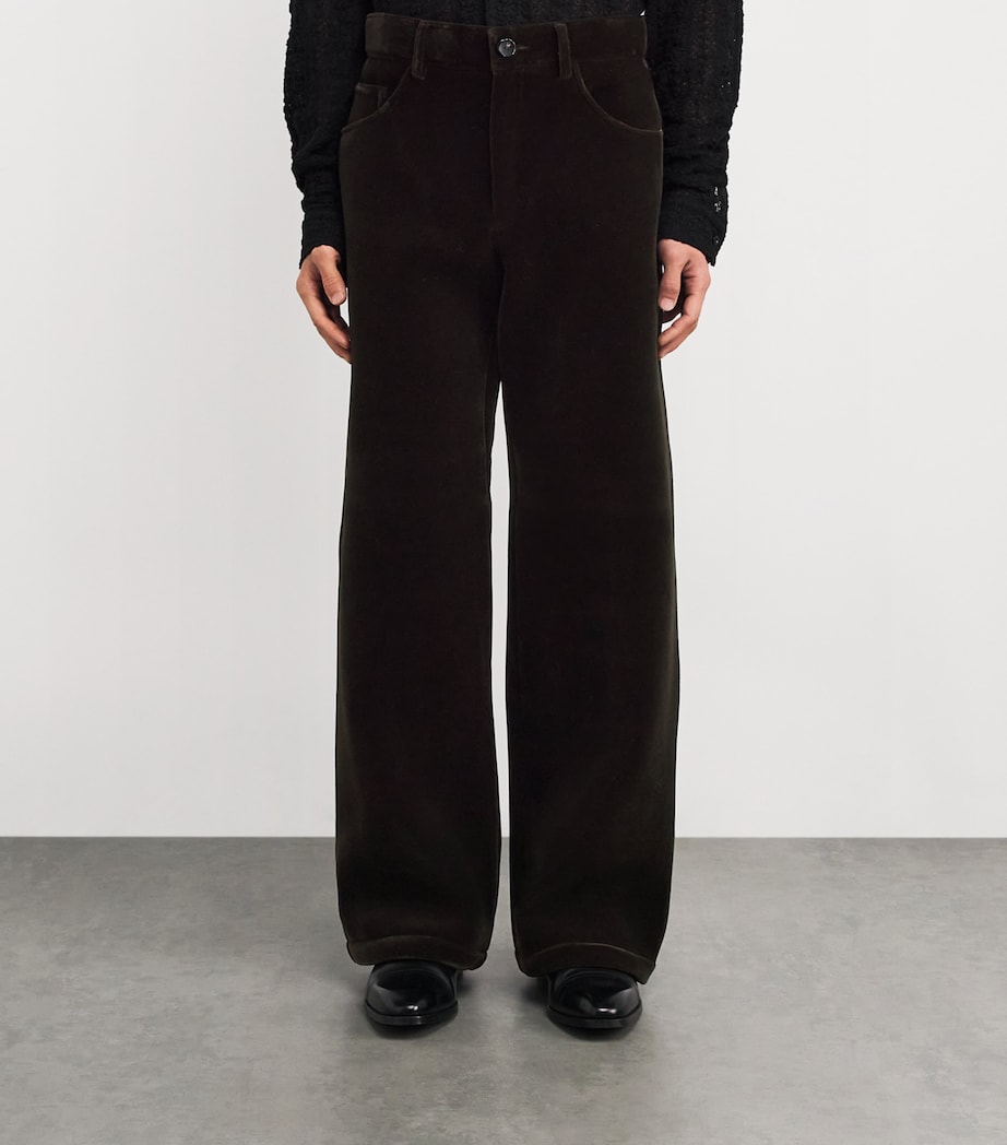 Velour Ramon Trousers PLUSH BROWN Image 3